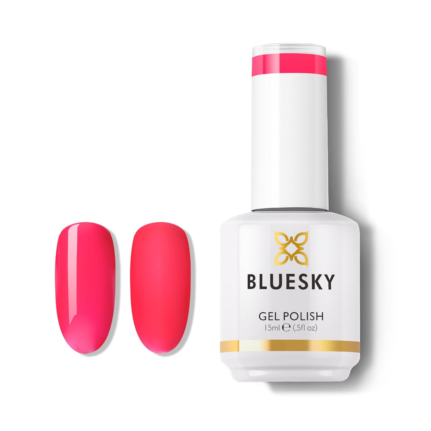 BLUESKY Pink gel polish - Fresh Neon Pink Soak off Nail Polish,Professional Salon Quality,Vegan,Nail Art,Gift For Women,15ml N25P Fruit Twist - Image 4
