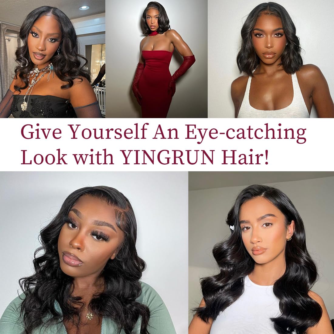 Bob Wig Human Hair 13x4 Frontal Lace Wig 14 Inch Body Wave 180% Density HD Transparent Lace Front Wigs Human Hair Wigs for Black Women Pre Plucked Natural Black - Image 5