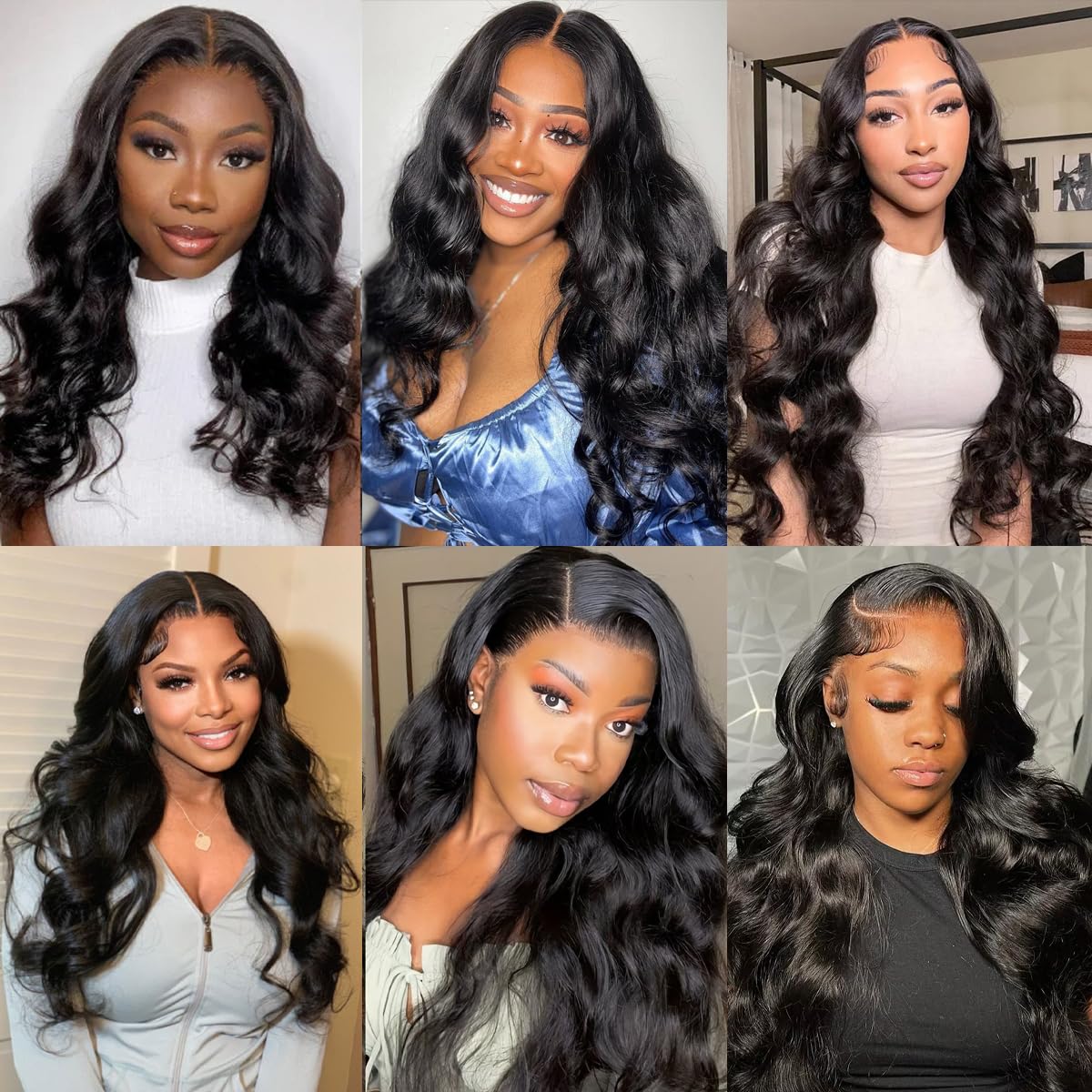 Body Wave Bundles Human Hair 14 16 18 Inch Human Hair Bundle 100% Unprocessed Brazilian Virgin Hair 3 Bundles Human Hair Extensions for Black Women Natural Color - Image 6