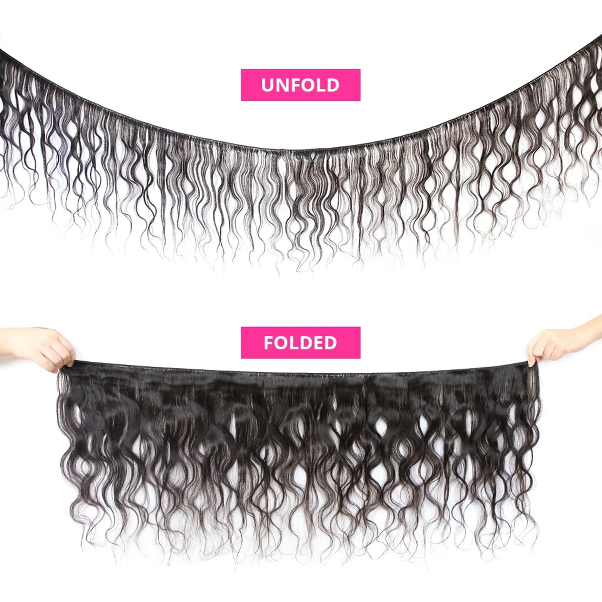 Body Wave Bundles Human Hair 14 16 18 Inch Human Hair Bundle 100% Unprocessed Brazilian Virgin Hair 3 Bundles Human Hair Extensions for Black Women Natural Color - Image 5