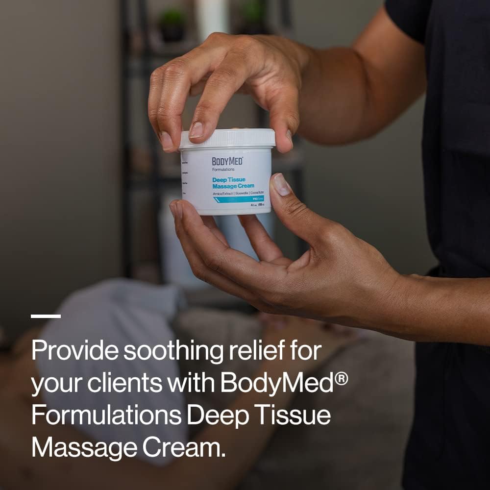 BodyMed Formulations Deep Tissue Massage Cream, 4 oz. – Fragrance-Free, All-Natural Lotion for Massage Therapy – Leaping Bunny Certified – with Arnica Extract & Jojoba – Non-Staining, & Paraben Free - Image 7