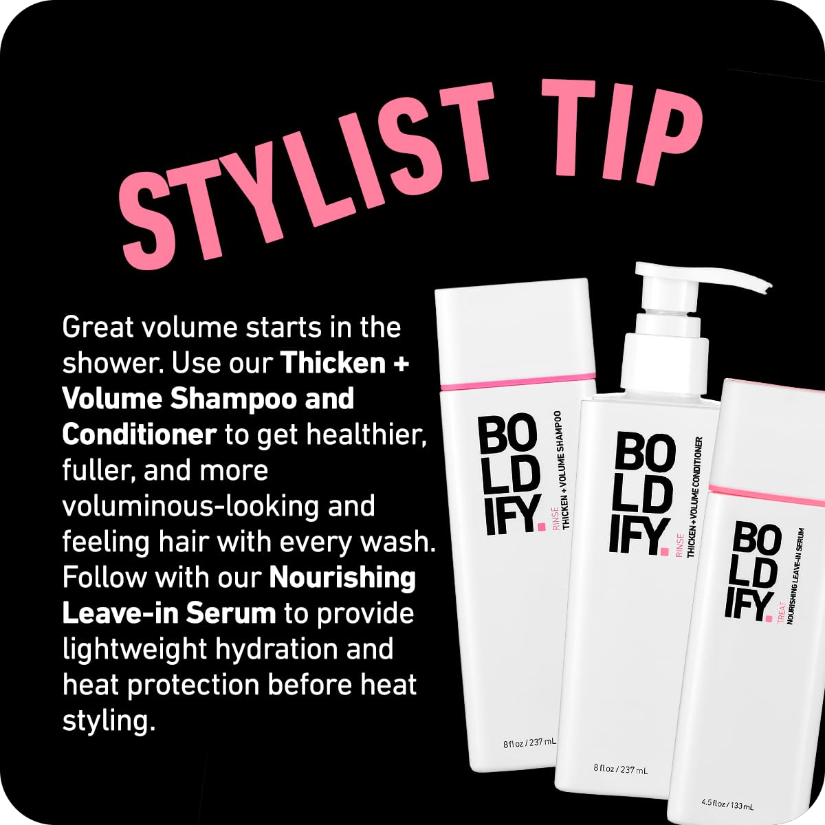 Boldify Dry Texture Spray - Hair Volumizer and Texturizing Spray for Fine Hair - Stylist Recommended Volume Products for Women & Men - Image 7