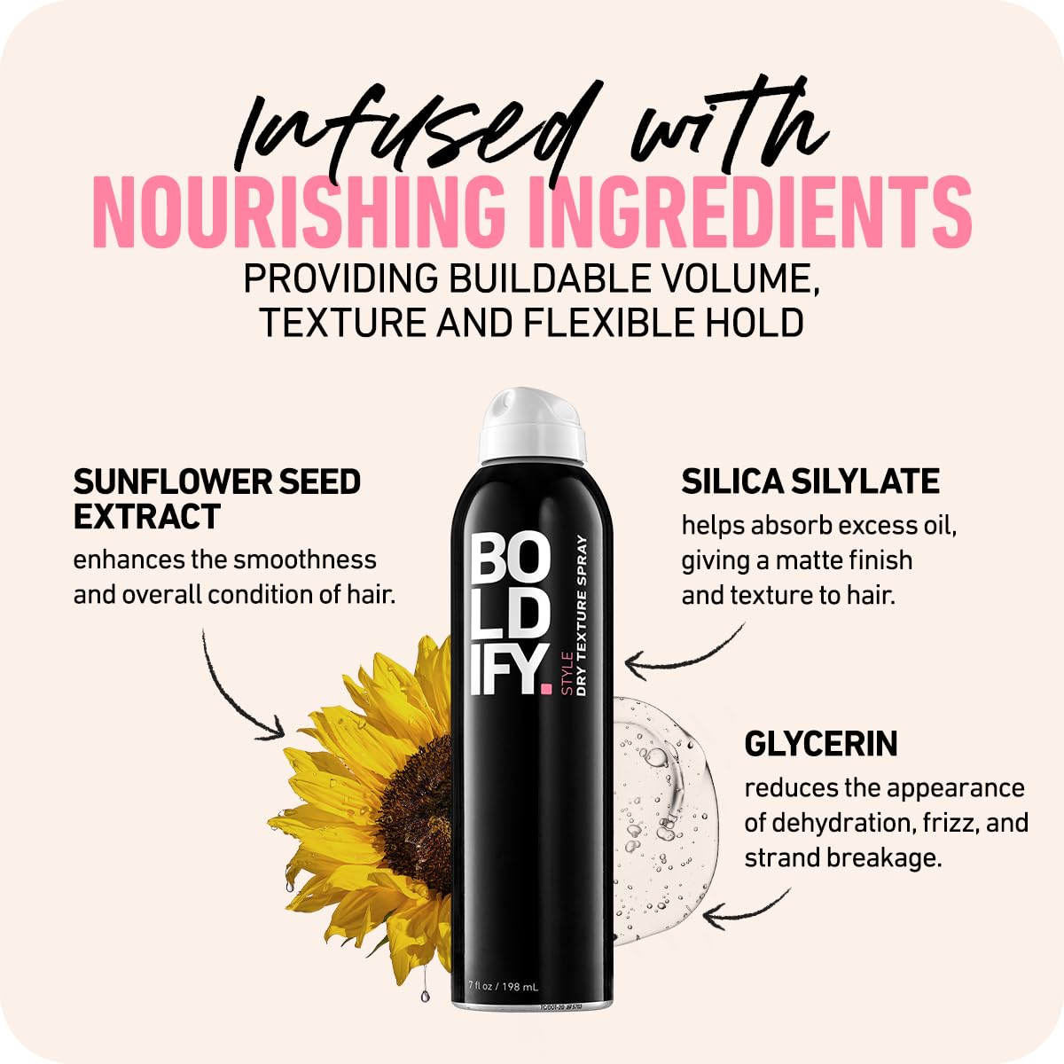 Boldify Dry Texture Spray - Hair Volumizer and Texturizing Spray for Fine Hair - Stylist Recommended Volume Products for Women & Men - Image 5