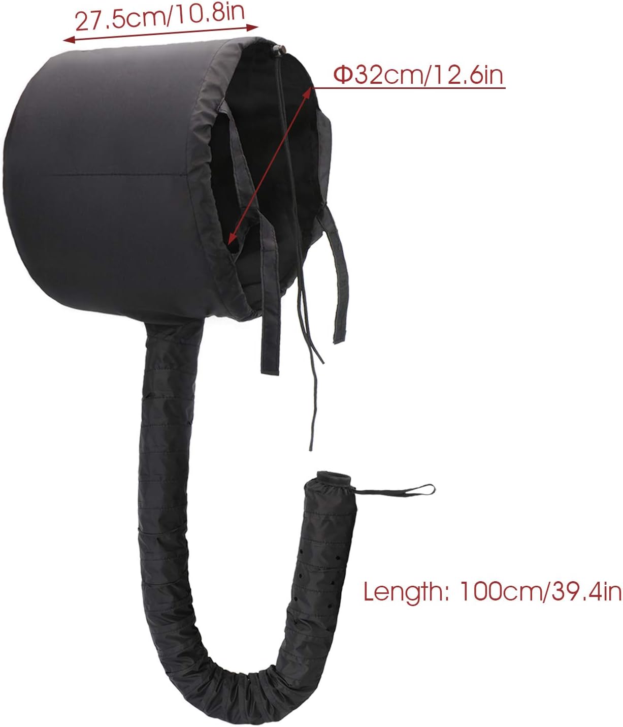 Bonnet Hooded Hair Dryer Attachment, Larger Adjustable Deep Conditioning Cap for Fast Hair Drying with Elastic Band for Fixing Free, Hair Curling Nursing Oil Treat-Ment SPA Steamer Cap - Image 6