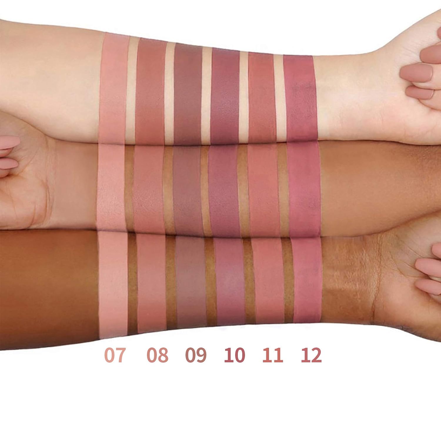 BONNIE CHOICE 6Pcs Nude Matte Liquid Lipstick Set, Waterproof Long Lasting Non-Stick Cup Nude Lipstick 24 Hour Not Fade Matte Lipstick Professional Lip Gloss Makeup Mother's Day Gifts for Women - Image 3