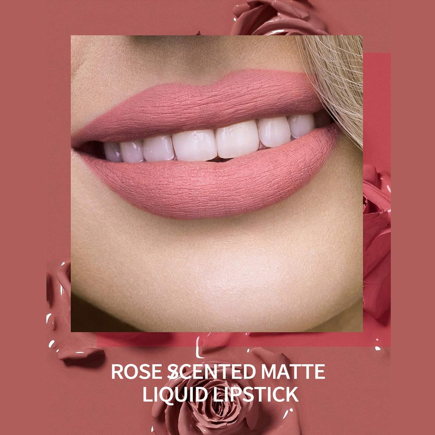 BONNIE CHOICE 6Pcs Nude Matte Liquid Lipstick Set, Waterproof Long Lasting Non-Stick Cup Nude Lipstick 24 Hour Not Fade Matte Lipstick Professional Lip Gloss Makeup Mother's Day Gifts for Women - Image 7