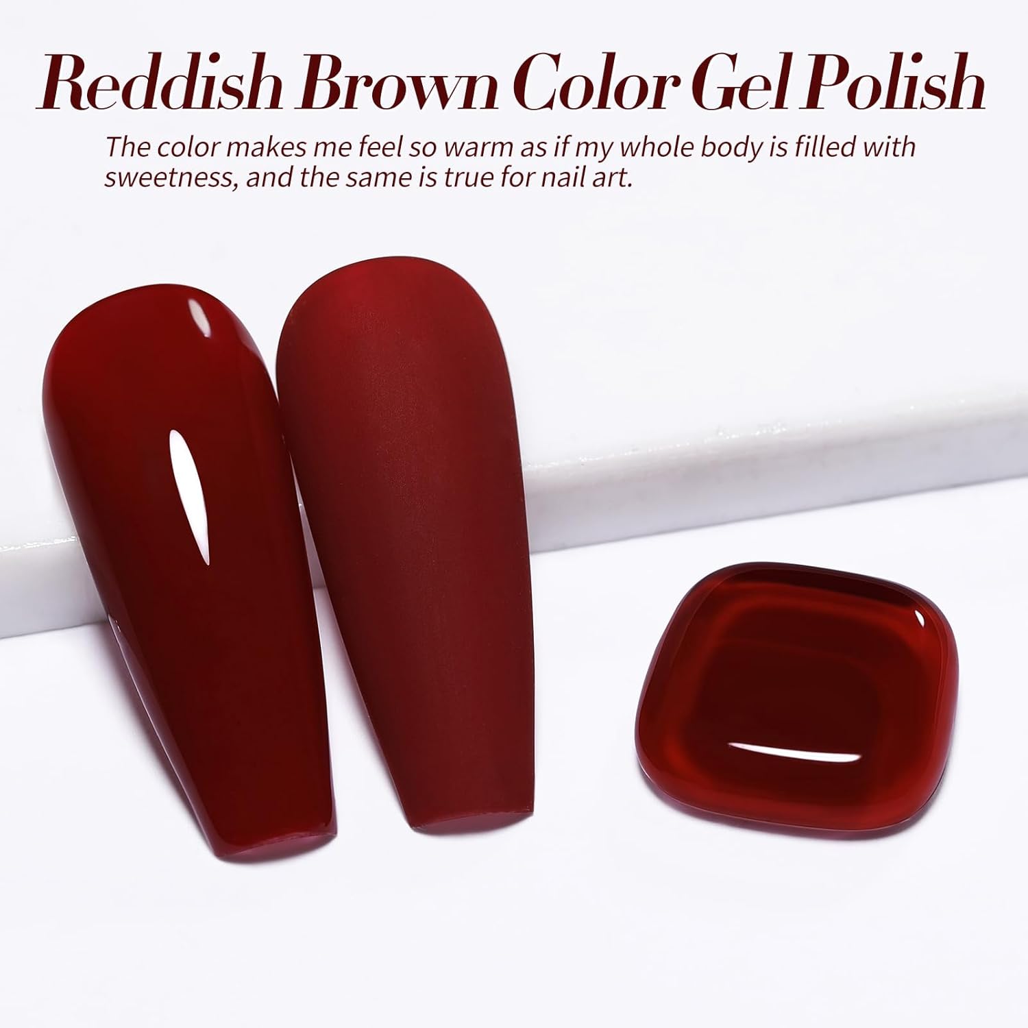 Born Pretty Red Burgundy Gel Nail Polish Dark Wine Red Color Nail Art Design Manicure DIY Salon Home 15ml - Image 6