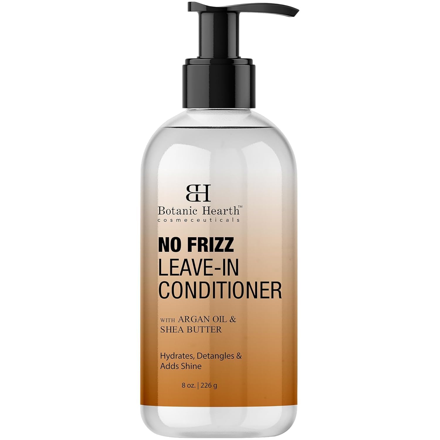 Botanic Hearth Leave in Conditioner for Curly, Frizzy, Dry, Damaged Hair | Detangling Conditioner With Shea Butter, Argan Oil & Allantoin | Smooth Flyaways & Add Shine | For All Hair Types | 8 oz