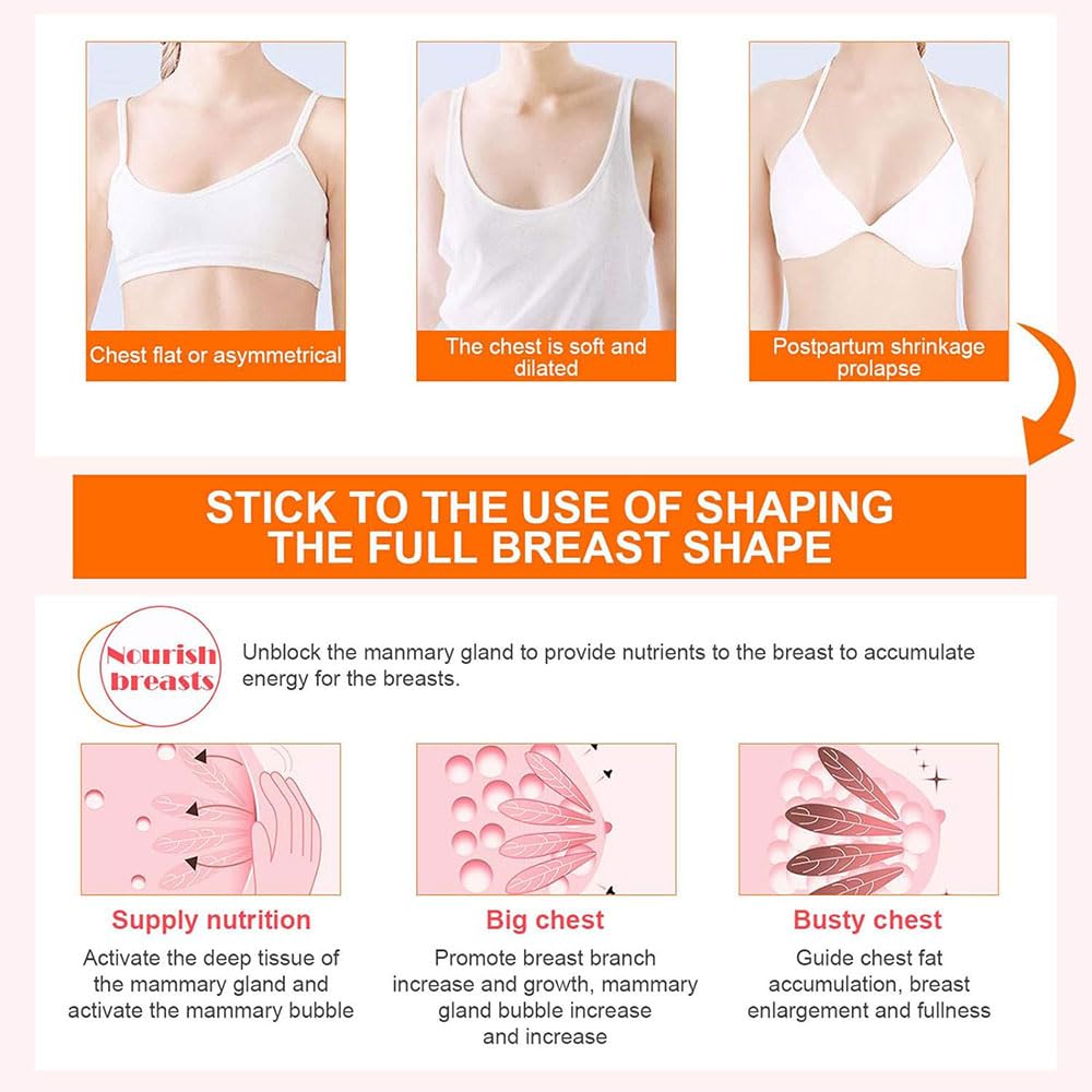 Breast Enhancement Cream, Rapid Action for Breast Growth Lifting and Firming, Gentle Formula Breast Enlargement Cream Fast Increase Size Breast Lift (2.1 Fl.oz) - Image 3