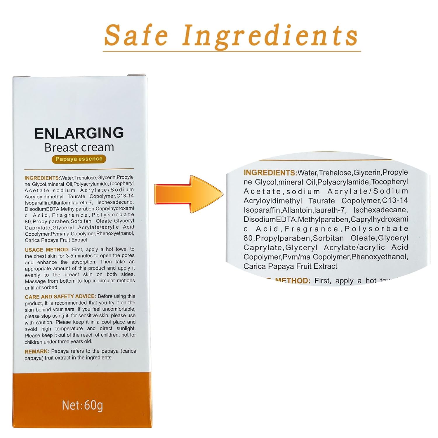 Breast Enhancement Cream, Rapid Action for Breast Growth Lifting and Firming, Gentle Formula Breast Enlargement Cream Fast Increase Size Breast Lift (2.1 Fl.oz) - Image 4
