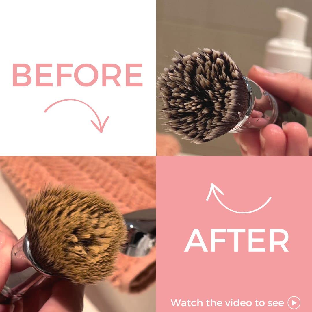 Brush Bubbles Foaming Makeup Brush Shampoo And Conditioning Cleanser For Makeup Sponges, Brushes & Applicators, Fragrance Free, Cruelty-Free, Vegan & Non-Irritant 6 fl.oz. - Image 6