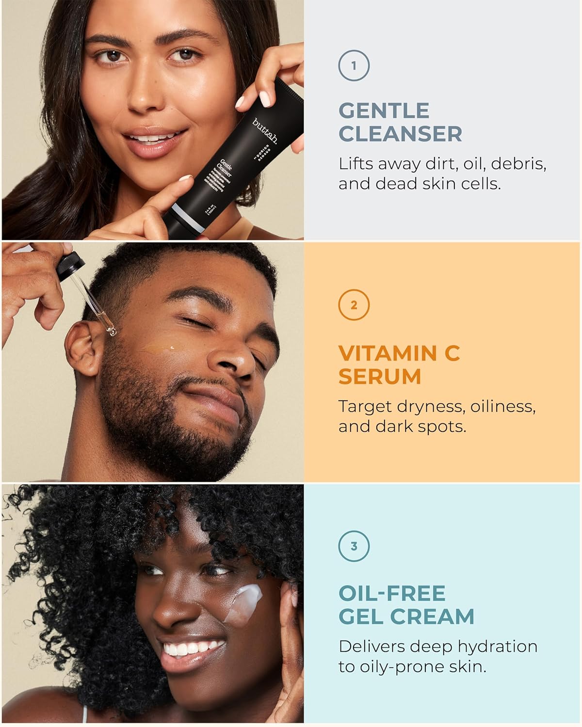 Buttah Skin by Dorion Renaud Oil-Free Hyaluronic Gel Cream 2oz - Daily Moisturizer - Hyaluronic Acid for Deep Hydration - AM & PM Moisturizer - Naturally Based Skin Care - Black-Owned Skincare - Image 2
