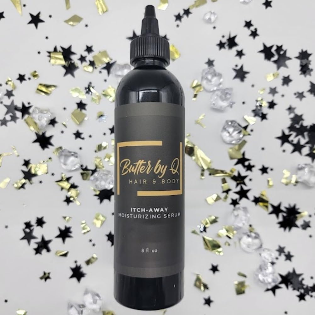 Butter By Q- Itch-Away Moisturizing Serum The Best All-Natural Remedy for an Itchy Scalp. Large 8-oz Bottle with Easy-Applicator Tip to Remedy Any Dry Super Itchy Scalp, Natural Hair Moisturizer - Image 2