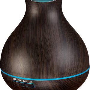 BZseed Aromatherapy Essential Oil Diffuser, 550ml Ultrasonic Fragrant Oil Large Room Humidifier, Diffusers for Home with Timer and Waterless Auto-Off, 7 Color LED Lights,Cool Mist Humidifiers