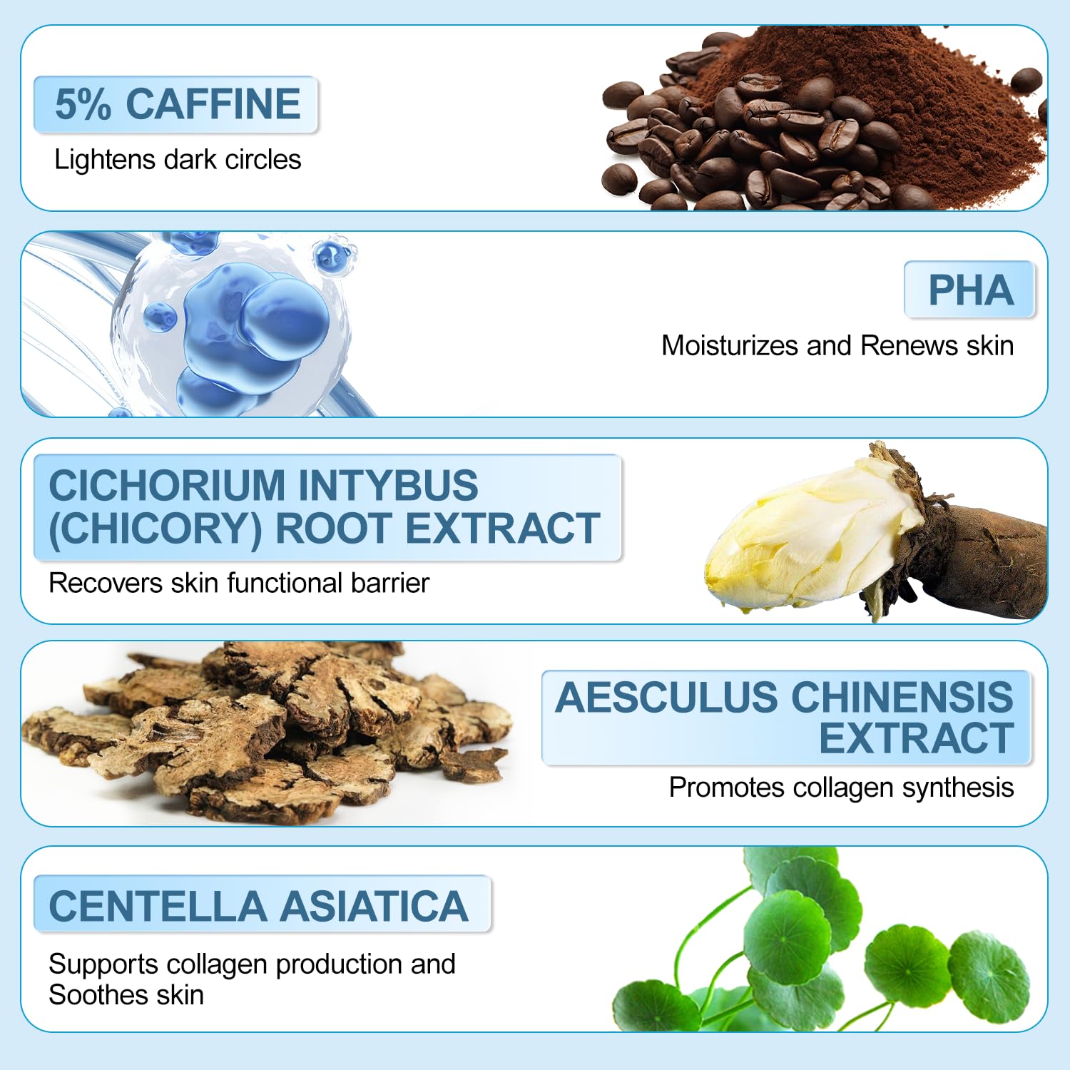 Caffeine Eye Cream for Dark Circles: Under Eye Cream Morning Skincare - Daily Eye Serum for Eyelids Puffiness (Formula Upgraded) - Image 4