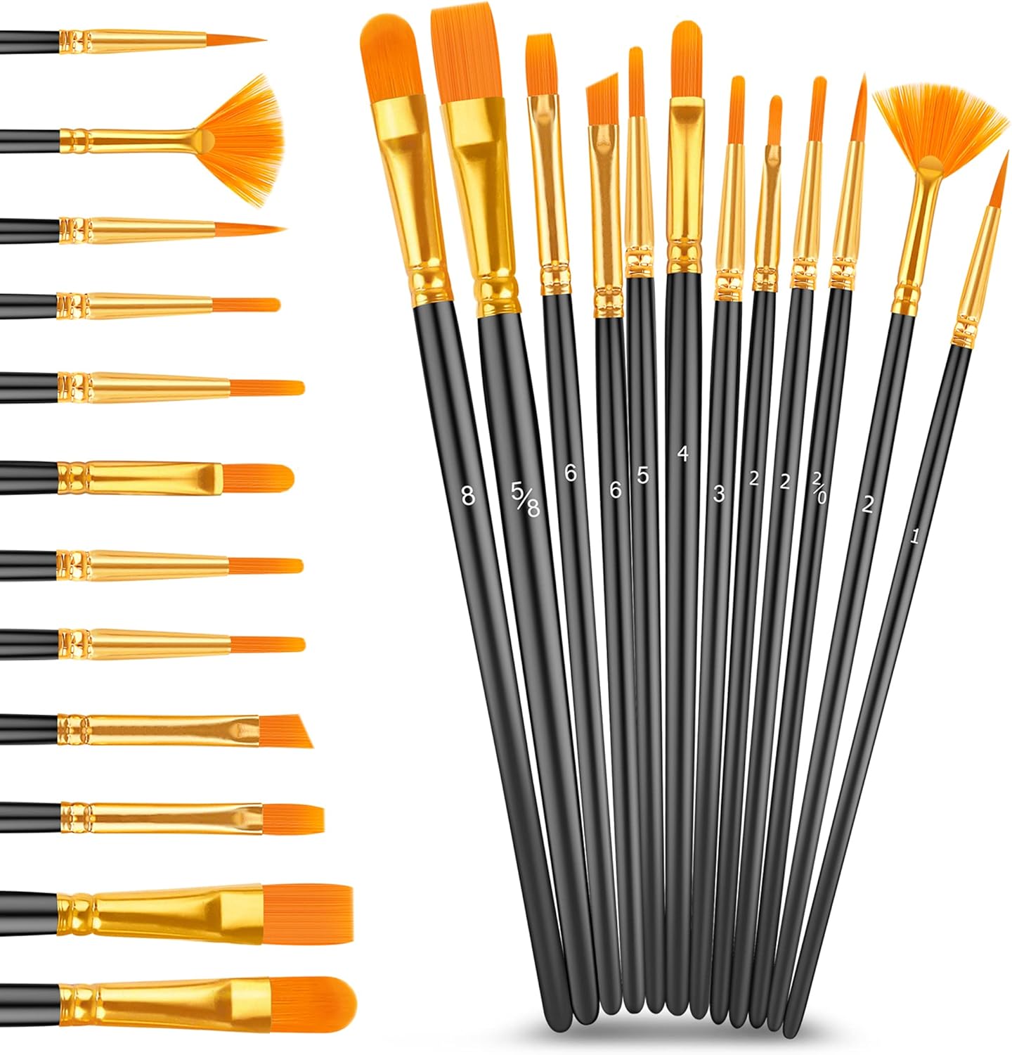 Caliart 24 Colors Acrylic Paint Set with 12 Brushes, Easter Basket Stuffers for Teens, Art Craft Paints Gifts Trendy Stuff for Artists Kids Teen, Canvas Ceramic Rock Eggs Painting Kit Art Supplies - Image 9