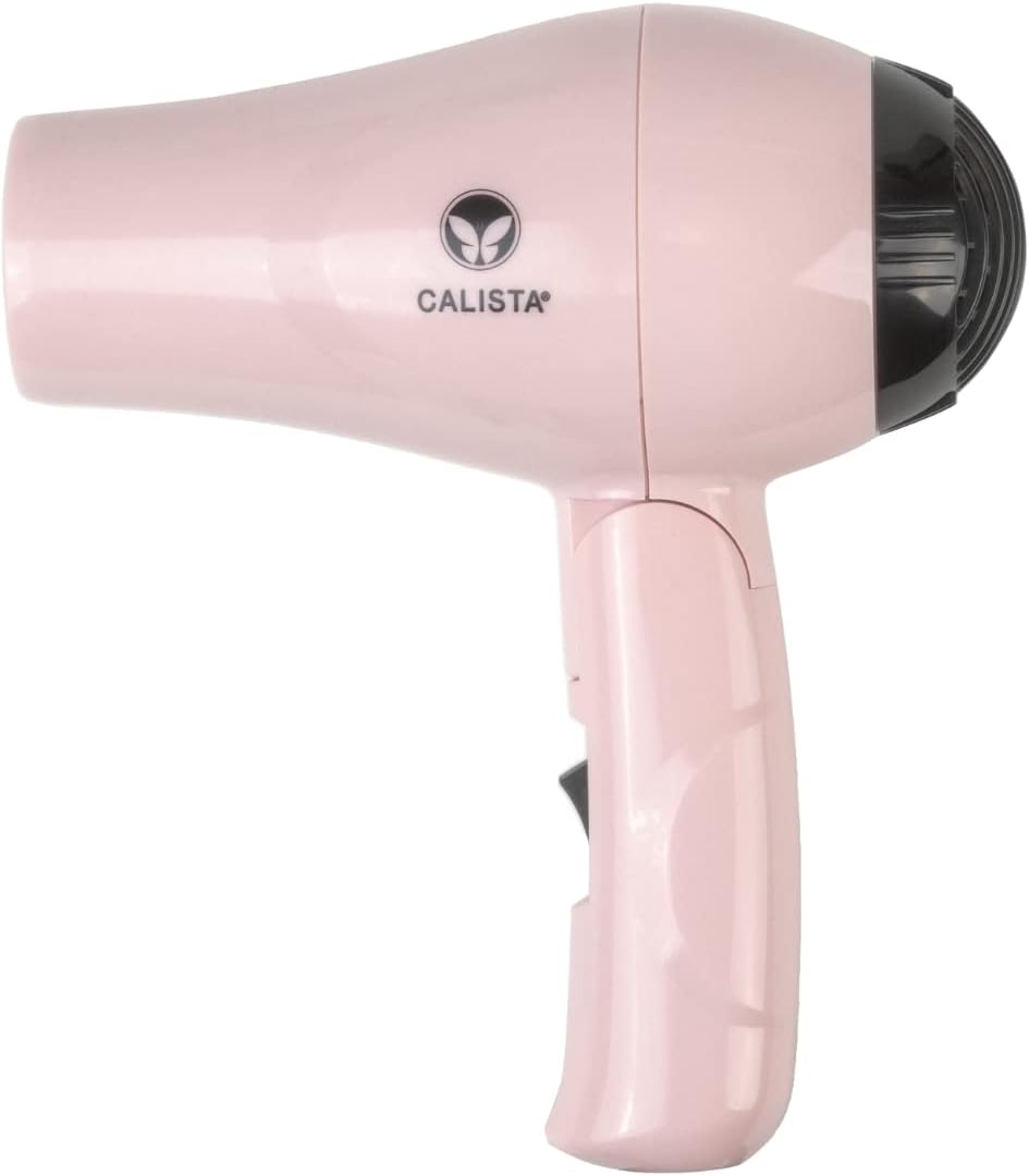 CALISTA GoGo Mini Hair Dryer | Dry and Style Hair with Mini, Foldable Blow Dryer | 1000-Watt Dryer | Includes Concentrator Attachment | Perfect Travel Tool (Blush) - Image 2