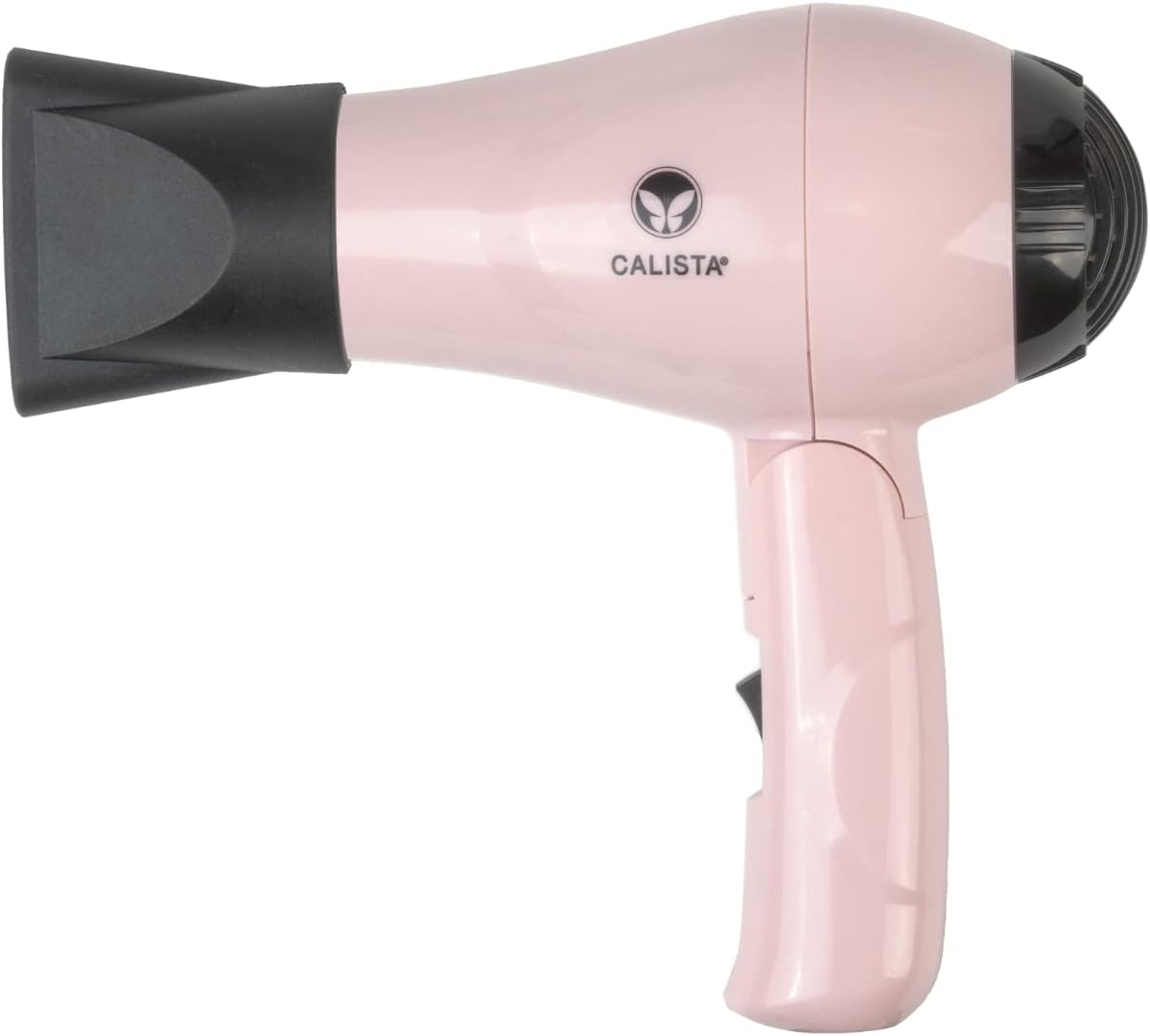 CALISTA GoGo Mini Hair Dryer | Dry and Style Hair with Mini, Foldable Blow Dryer | 1000-Watt Dryer | Includes Concentrator Attachment | Perfect Travel Tool (Blush)