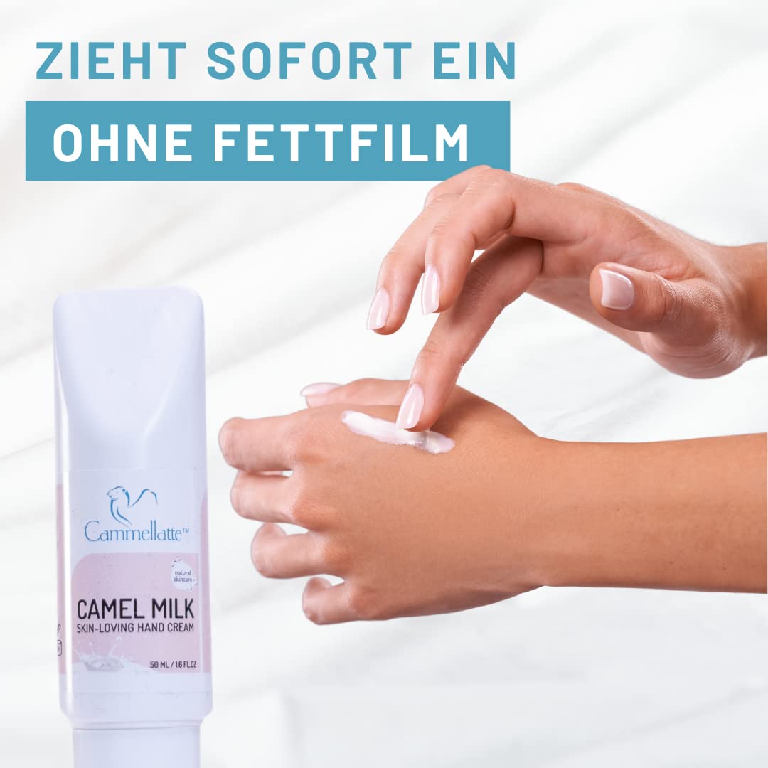 Camel Milk Hand Cream 50ml Dry Hand Relief with Aloe Vera and Shea Butter - Image 4