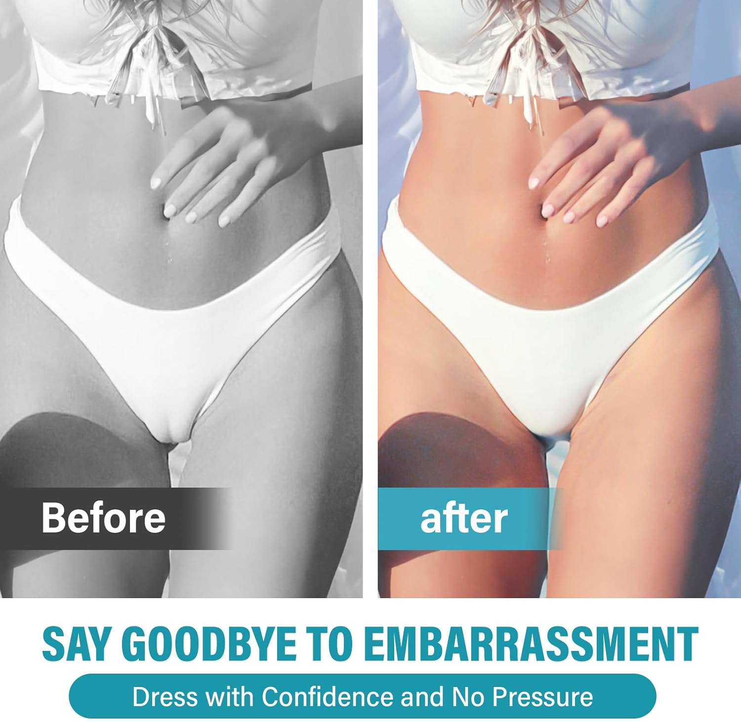 Camel Toe Concealer, Seamless Camel Toe Hider for Women, Reusable Anti Camel Toe Insert for Swimsuits, Leggings, Bikini &Tight Clothes, Waterproof, Soft, Easy to Clean, 4PCS - Image 7