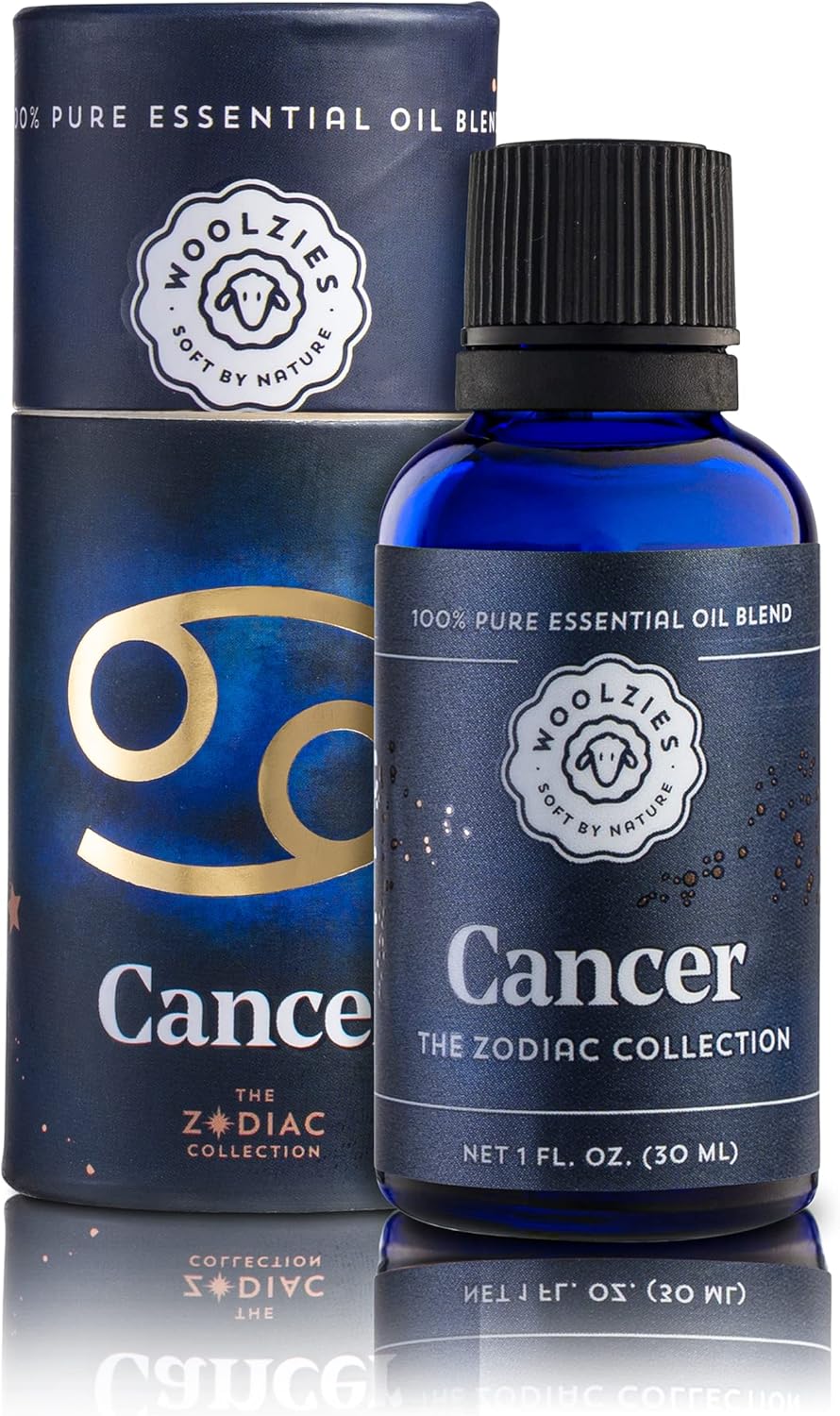 Cancer Essential Oil Blend - The Woolzies Zodiac Collection | 1 Fl Oz