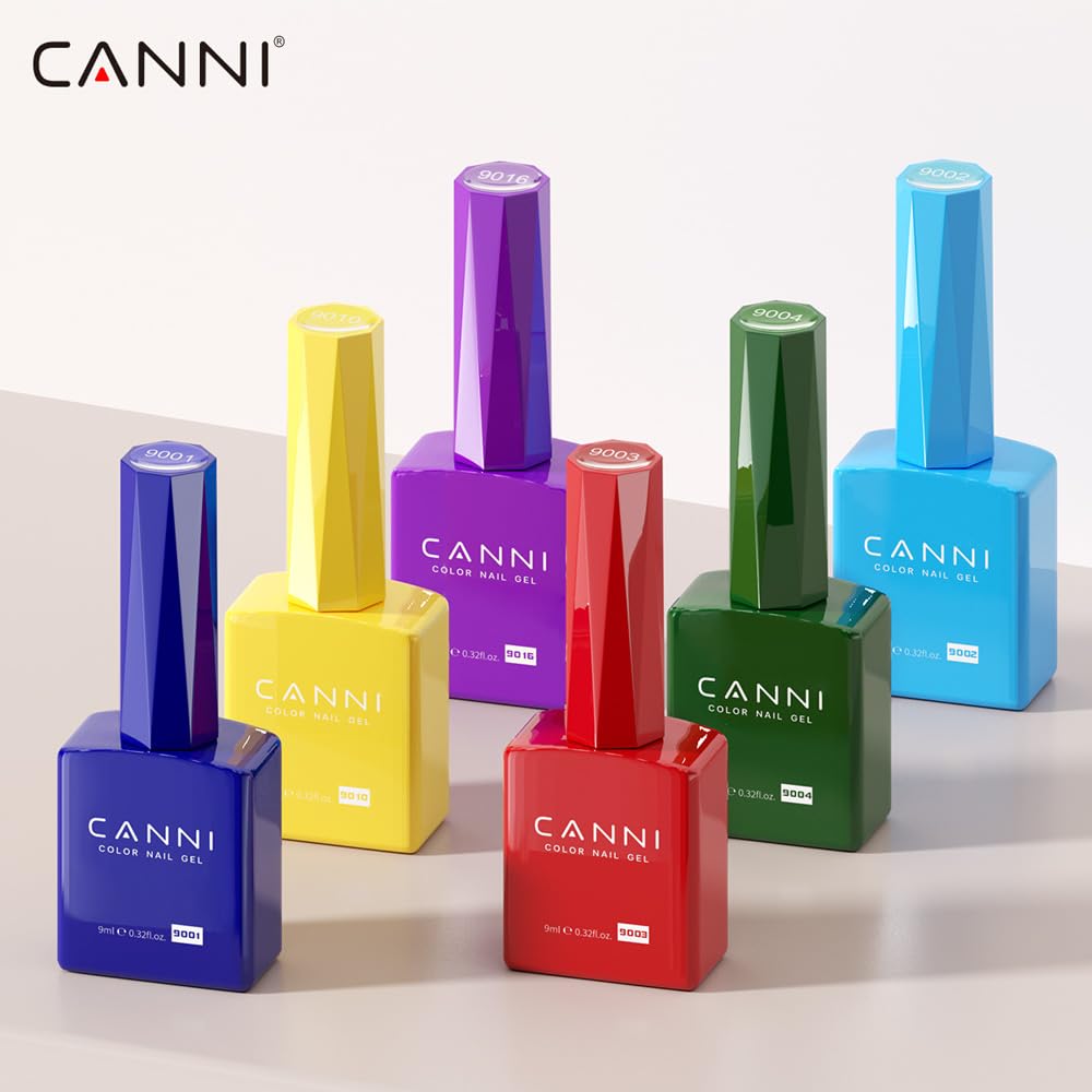 CANNI CC1 30Pcs 9ML Hema-free Gel Nail Polish Set, Black Pink Nude Red Blue Green Gel Polish Kit Color Soak Off LED Nail Gel Polish Set Nail Art Starter Manicure Salon DIY at Home - Image 6