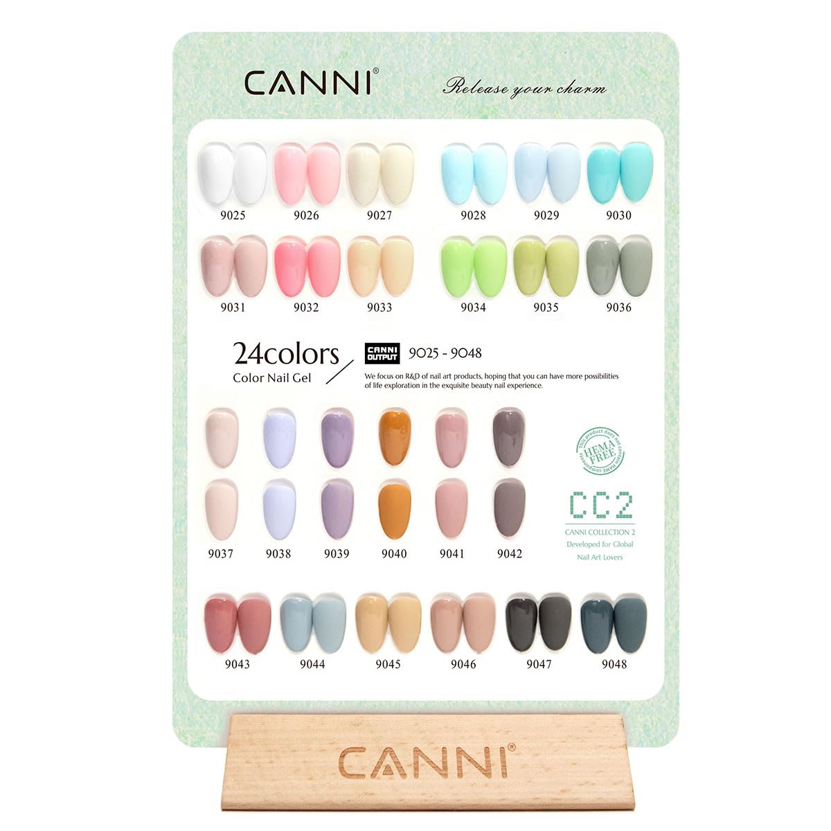 CANNI CC2 Gel Nail Polish Set, 30 Pcs 9ml White Pink Nude Blue Pastel Gel Polish Kit Soak Off LED Natural Nail Polish Set Nail Art Starter Manicure Salon DIY at Home - Image 2
