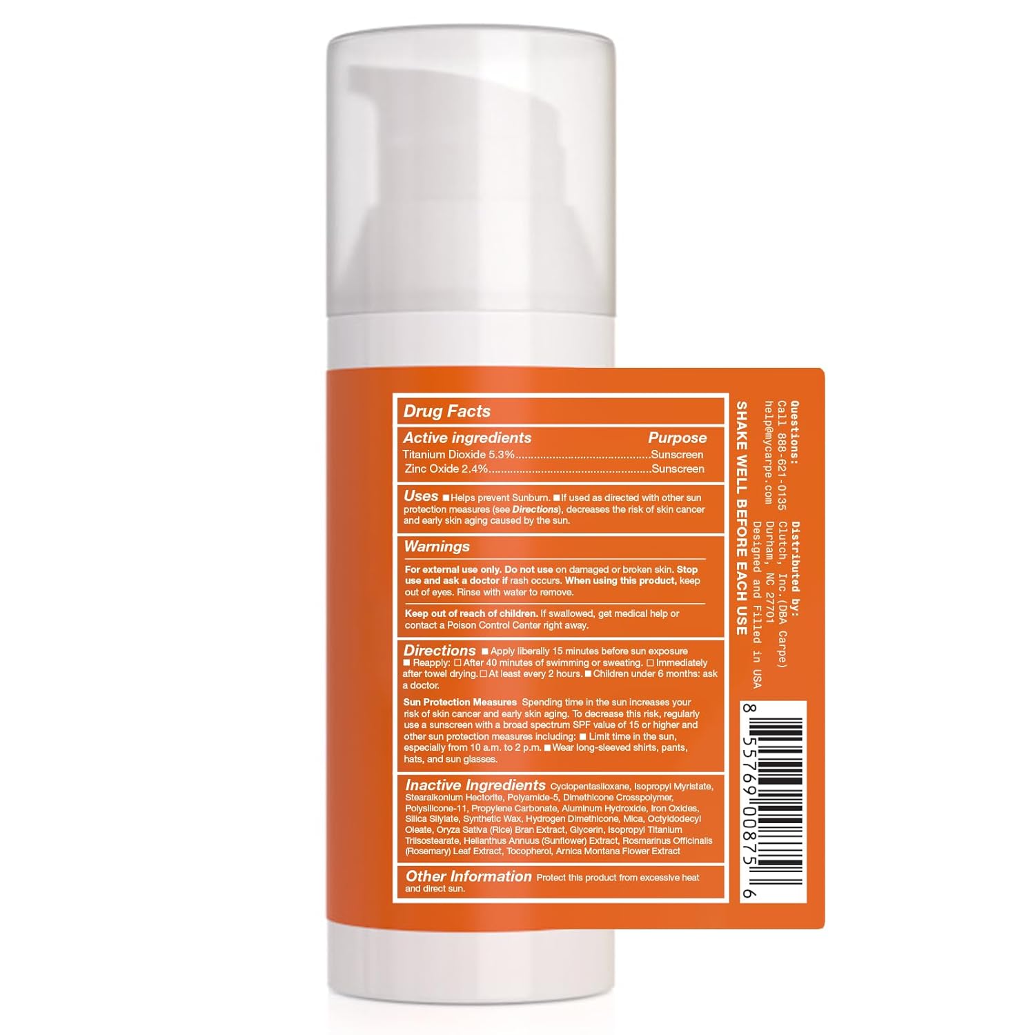 Carpe Primer Face Makeup Base ~New~ Zinc Mineral Sunscreen Face SPF 30, Lasting Matte Primer For Oily Skin And Tinted Sunscreen For Face - Image 9