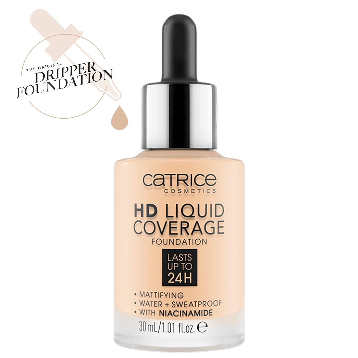 Catrice | HD Liquid Coverage Foundation | High & Natural Coverage | Vegan & Cruelty Free (002 | Porcelain Beige) - Image 2