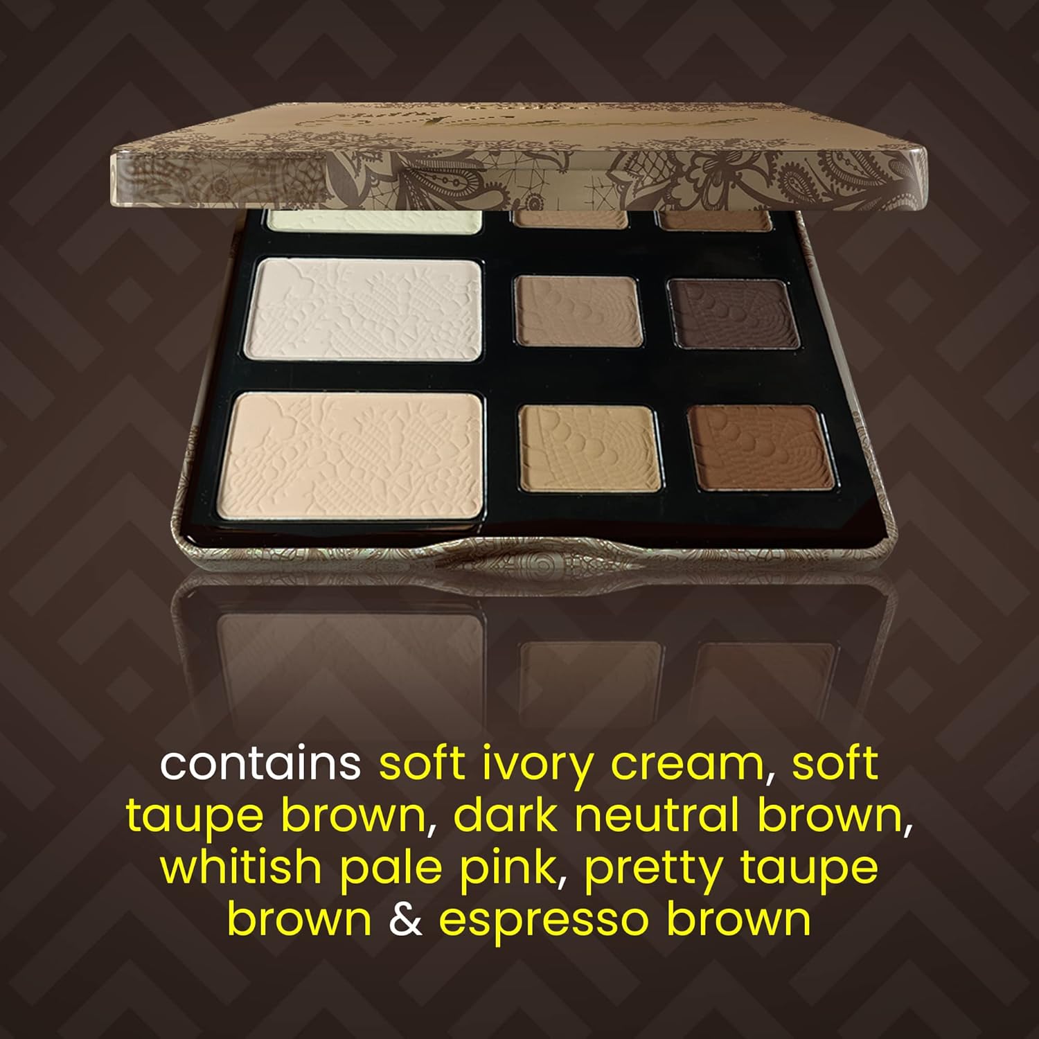 Ccolor Cosmetics - Matte Natural, 9-Color Eyeshadow Palette Matte Finish, Highly Pigmented Eye Shadow Makeup, Long-Wearing Eye Palette, Eye Makeup Kit with Easy-to-Blend Neutral Shades - Image 7