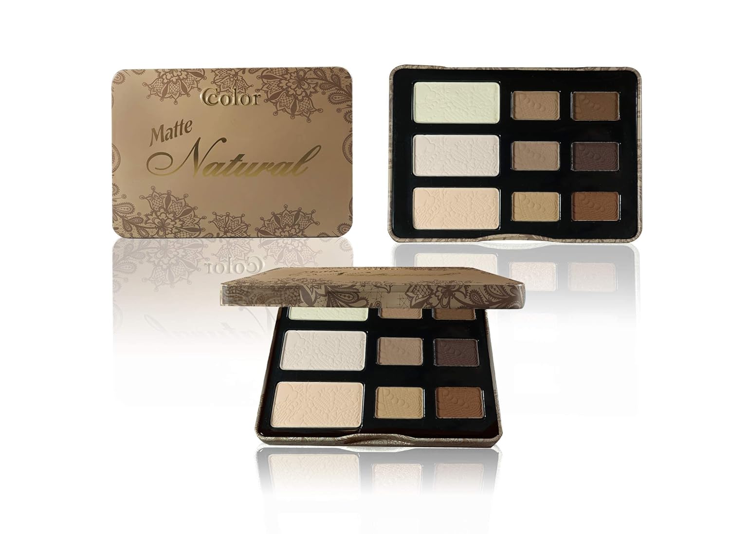 Ccolor Cosmetics - Matte Natural, 9-Color Eyeshadow Palette Matte Finish, Highly Pigmented Eye Shadow Makeup, Long-Wearing Eye Palette, Eye Makeup Kit with Easy-to-Blend Neutral Shades - Image 9