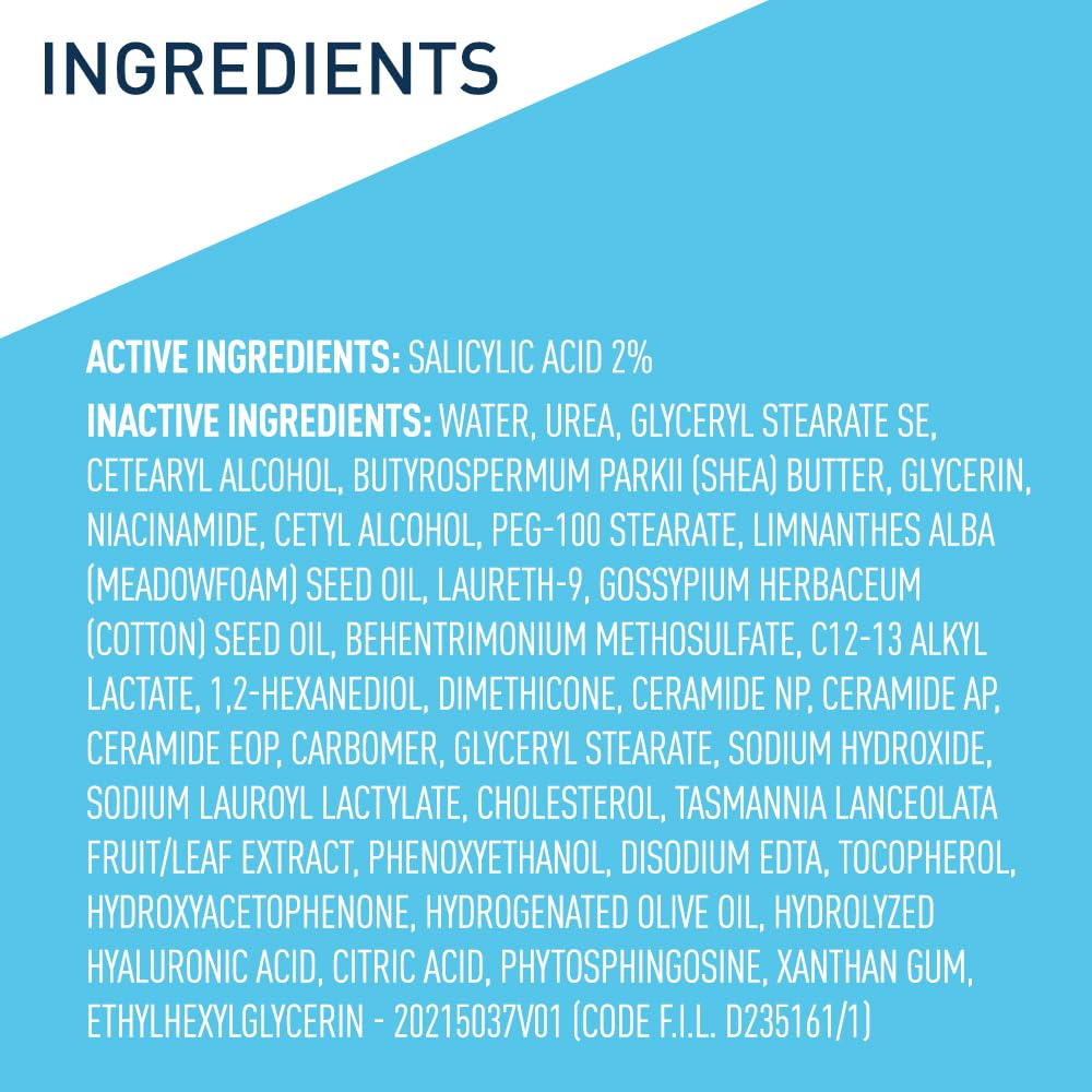 CeraVe Moisturizing Cream for Psoriasis Treatment, With Salicylic Acid for Dry Skin Itch Relief & Urea for Moisturizing, Fragrance Free & Allergy Tested, 8 Oz - Image 7