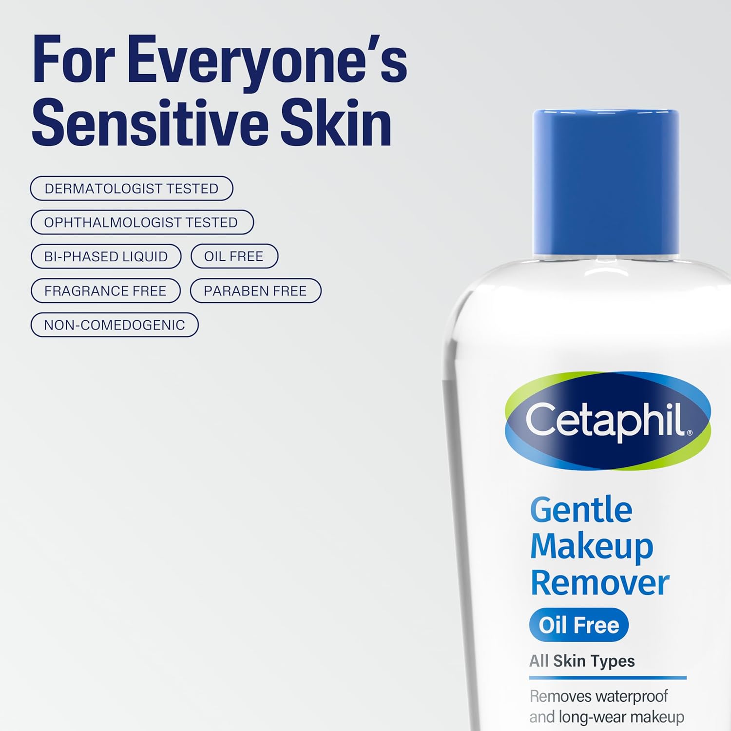 Cetaphil Gentle Waterproof Makeup Remover, Oil-Free Formula Suitable for Sensitive Skin, 6.0 Fluid Ounce - Image 7