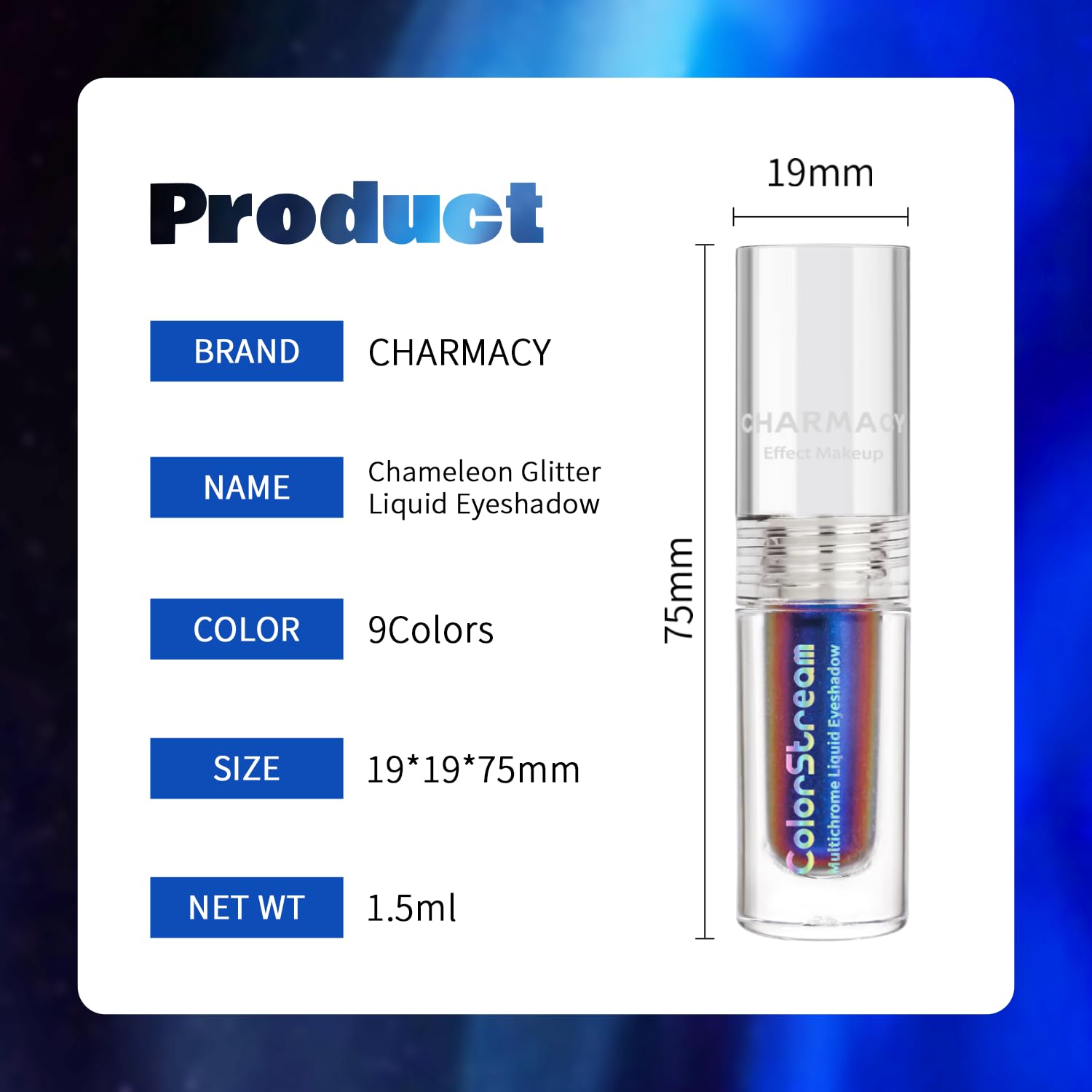CHARMACY Liquid Duochrome Eyeshadow, Multi-Dimensional Eye Looks, Long Lasting Glitter Eye Shadow Sets Metallic Pigments, Quick Drying, Sparkling Shiny Eye Makeup for Beginners, 1.6g (#303) - Image 6