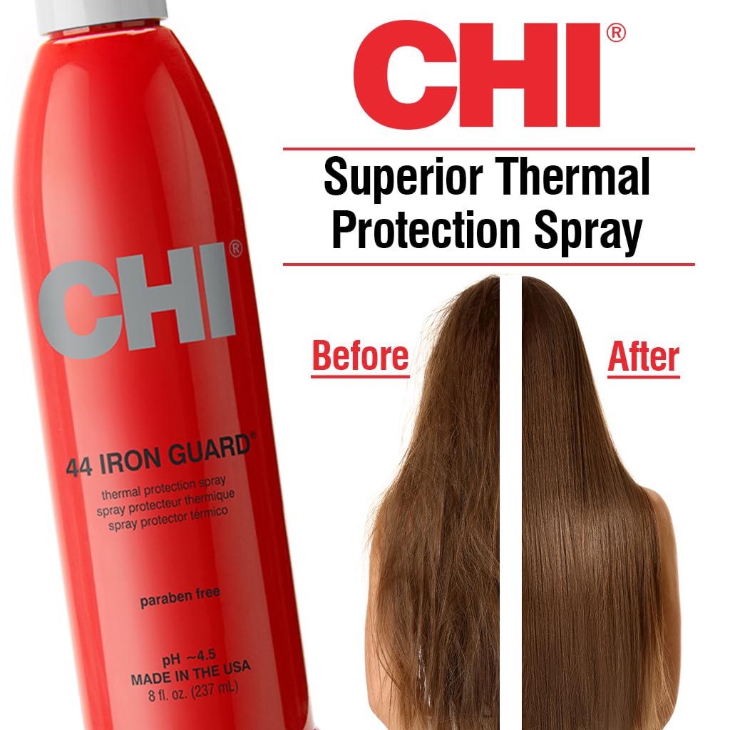 CHI 44 Iron Guard Thermal Protection Spray 8 Oz Nourishing Formula Frizz Control - Image 5