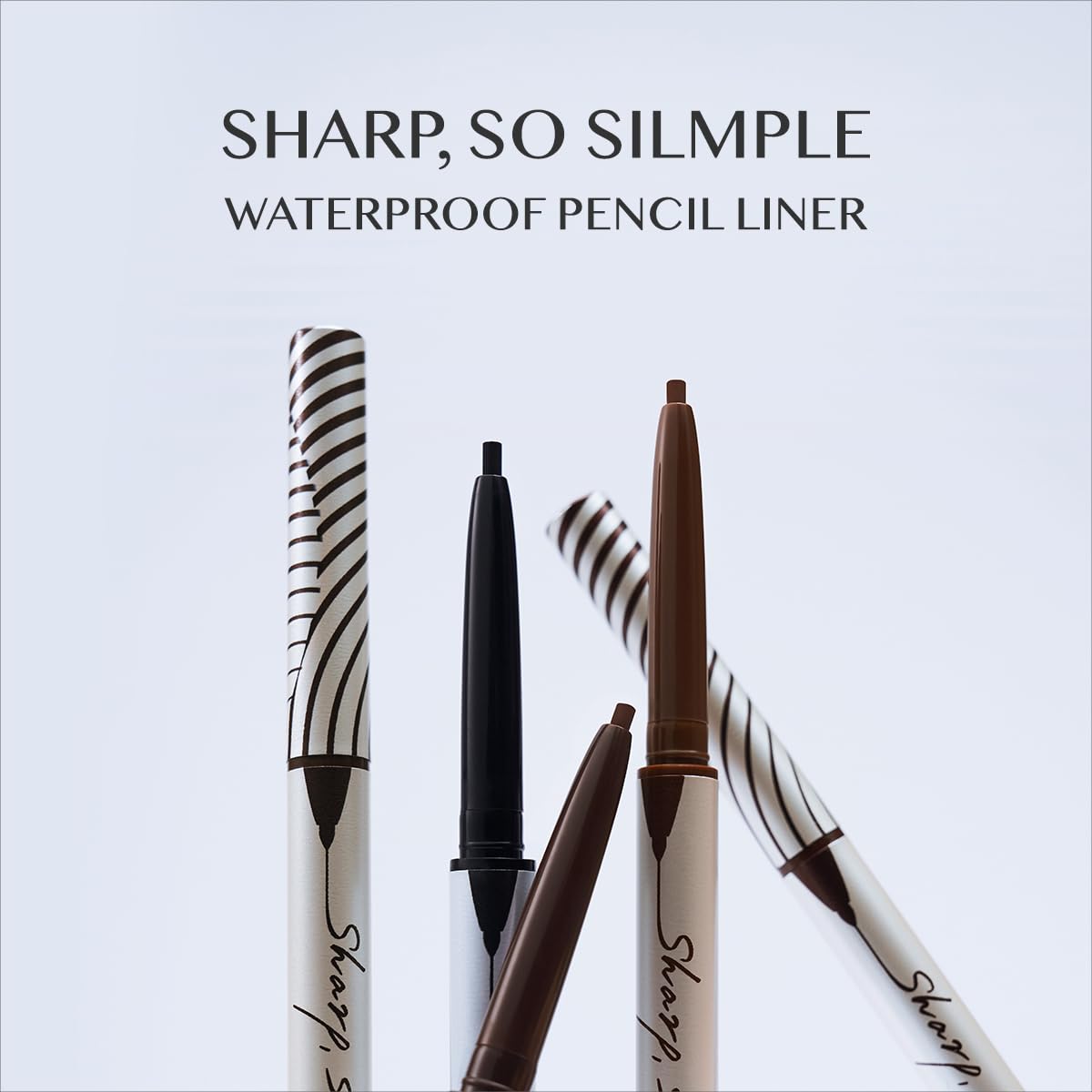 CLIO Sharp So Simple Waterproof Pencil Liner, Eye Pencil, Rich Hyper-Pigmented Color, Smooth Creamy Application, Long-Wearing Matte Finish (4 Colors) (001 BLACK) - Image 2