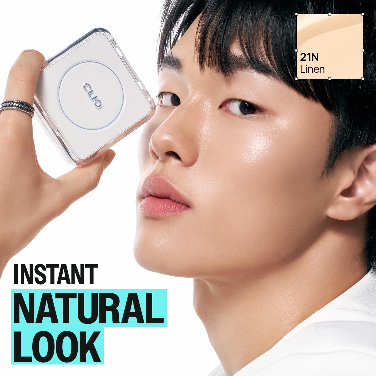 CLIO The Original Kill Cover Founwear Cushion – Korean Makeup, Full High Coverage Foundation, Airy Satin Finish, Skin Fit, 23N GINGER - Image 2