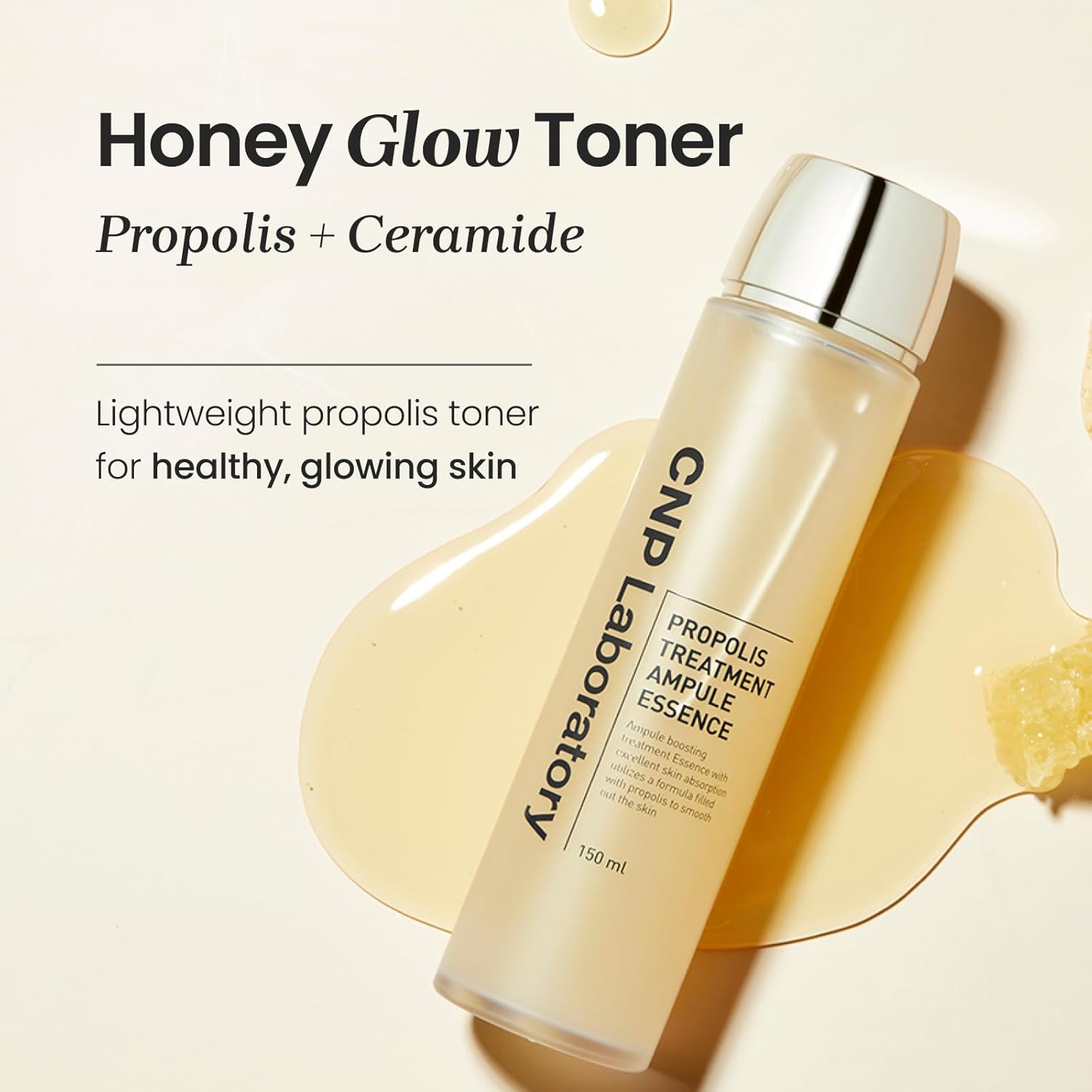 CNP Honey Glow Booster Toner (5.07 fl. oz) - Hydrating Honey Ceramide Toner with Propolis Extract & Hyaluronic Acid, Soothing, Nourishing, for Glass Skin, Gifts for Women, Korean Skin Care - Image 2