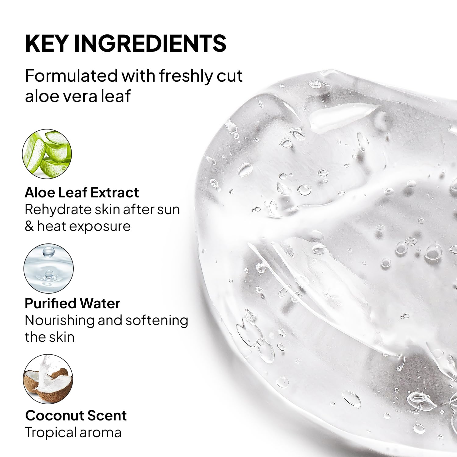 COBA'S DAUGHTER 99% Pure Aloe for Sunburn Relief & After Sun Recovery| Coconut Scented Aloe Vera Gel |Organic Aloe Vera Gel for Face & Body - Hair Hydration & Cooling Lotion (10.6 oz) - Image 3