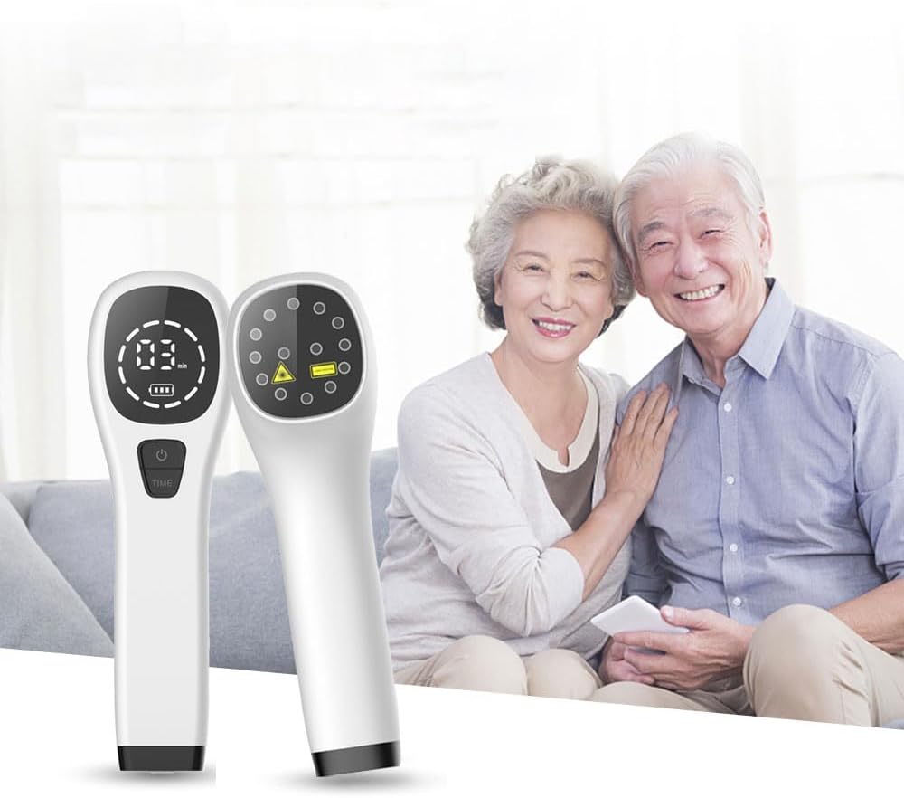 Cold Laser Human/Vet Device with LED Display Targets Joint and Muscles for Infrared Light(2x808nm +12X650nm) - Image 2