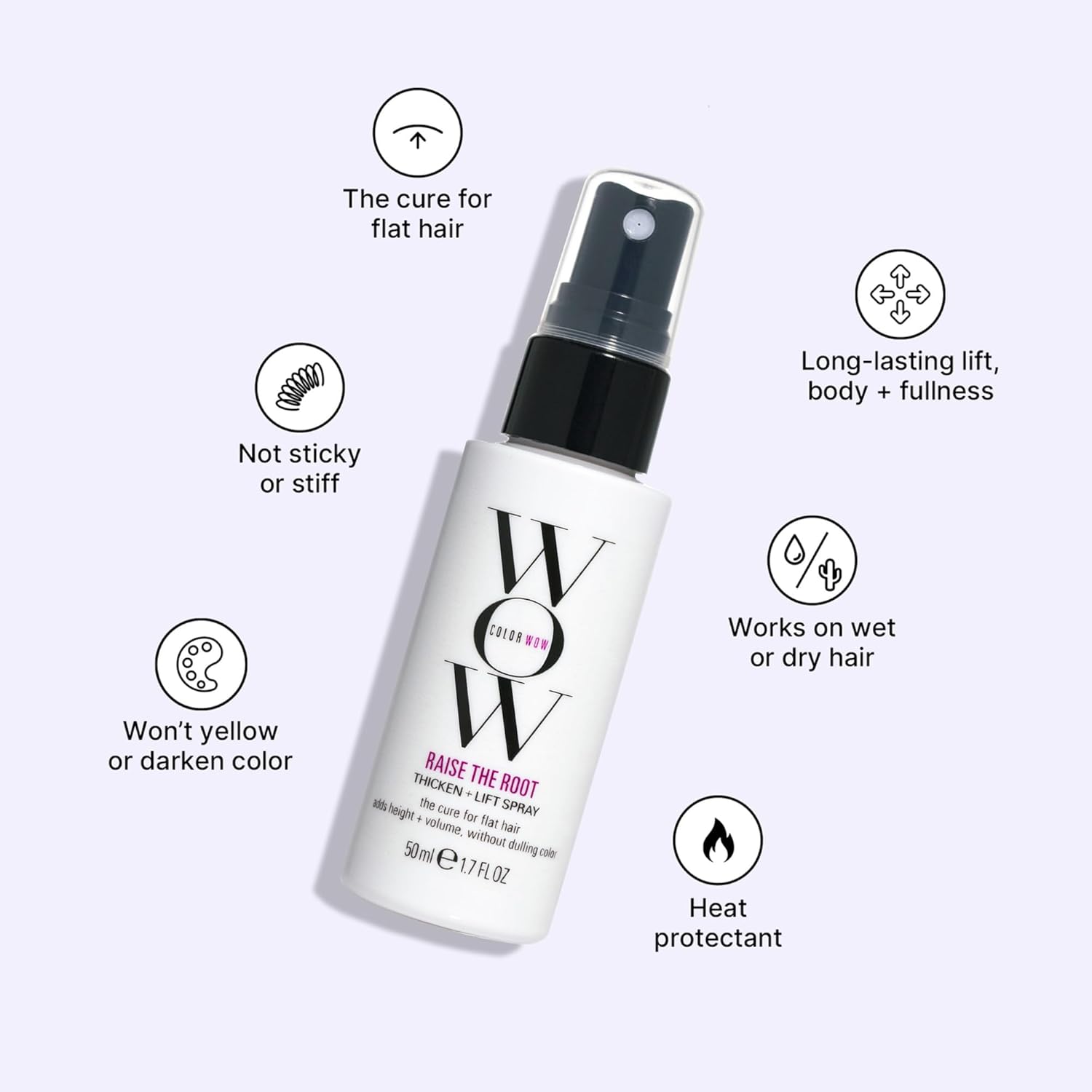 Color Wow Raise the Root Volumizing Spray 8.5 oz for Fine Flat Hair, New Condition - Image 3