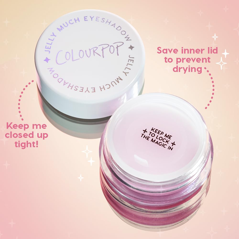 ColourPop Jelly Much Gel Eyeshadow - Glitter Eyeshadow with a Water-Based Gel Formula - Provides Intense Color Payoff with Minimized Creasing & Fading - Field of Fairies (0.23 oz) - Image 5