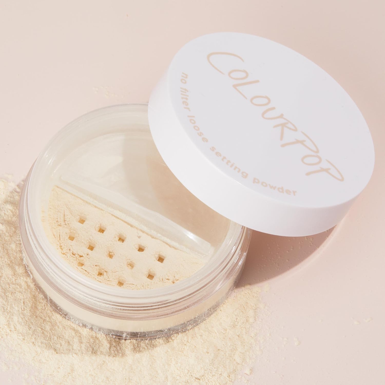 ColourPop No Filter Loose Setting Powder - Translucent Setting Powder with a Soft-Matte Finish - Sets Face Makeup for Long-Lasting Wear - 100% Cruelty-Free and Vegan Formula - Translucent (0.3 oz) - Image 2