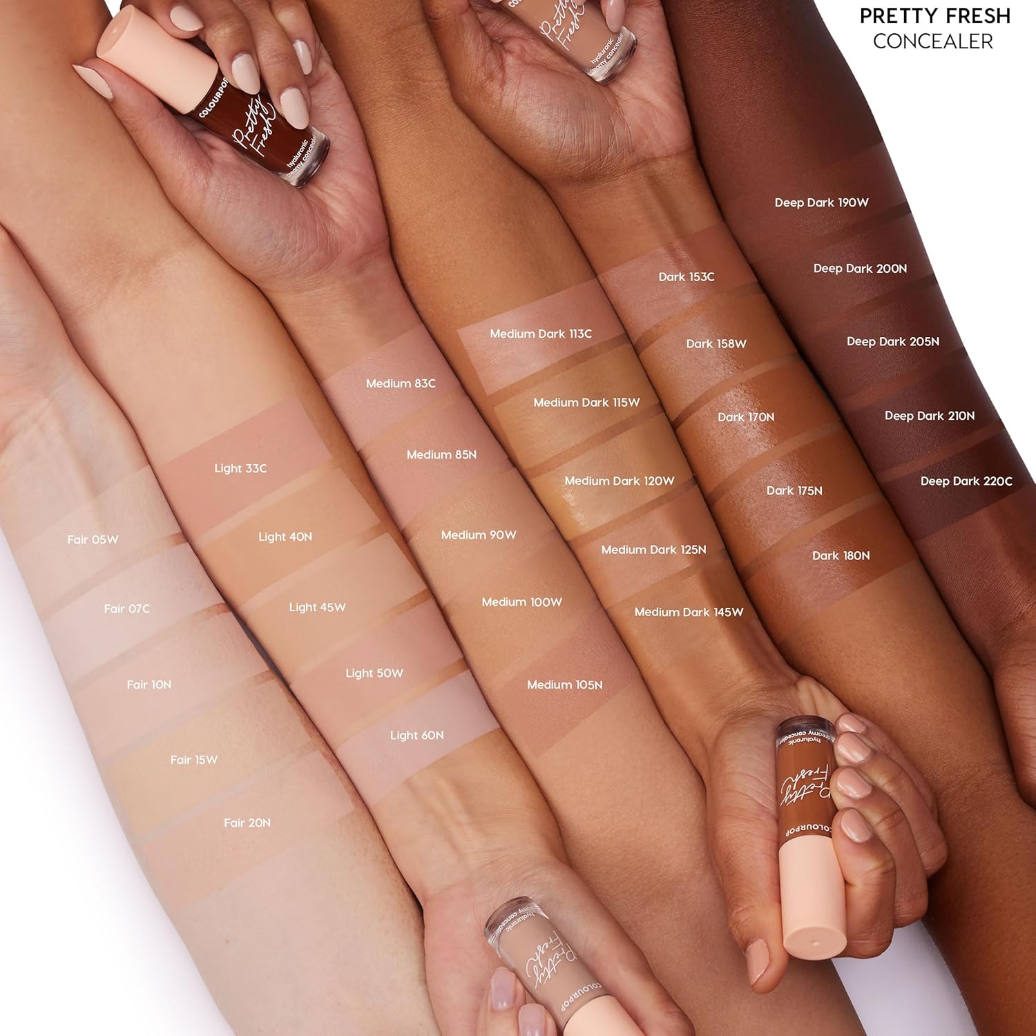 ColourPop Pretty Fresh Creamy Concealer - Full Coverage Concealer with a Natural Finish - Formulated with Hyaluronic Acid & Coconut Water for Instant Hydration - Light - 60N (0.3 oz) - Image 4