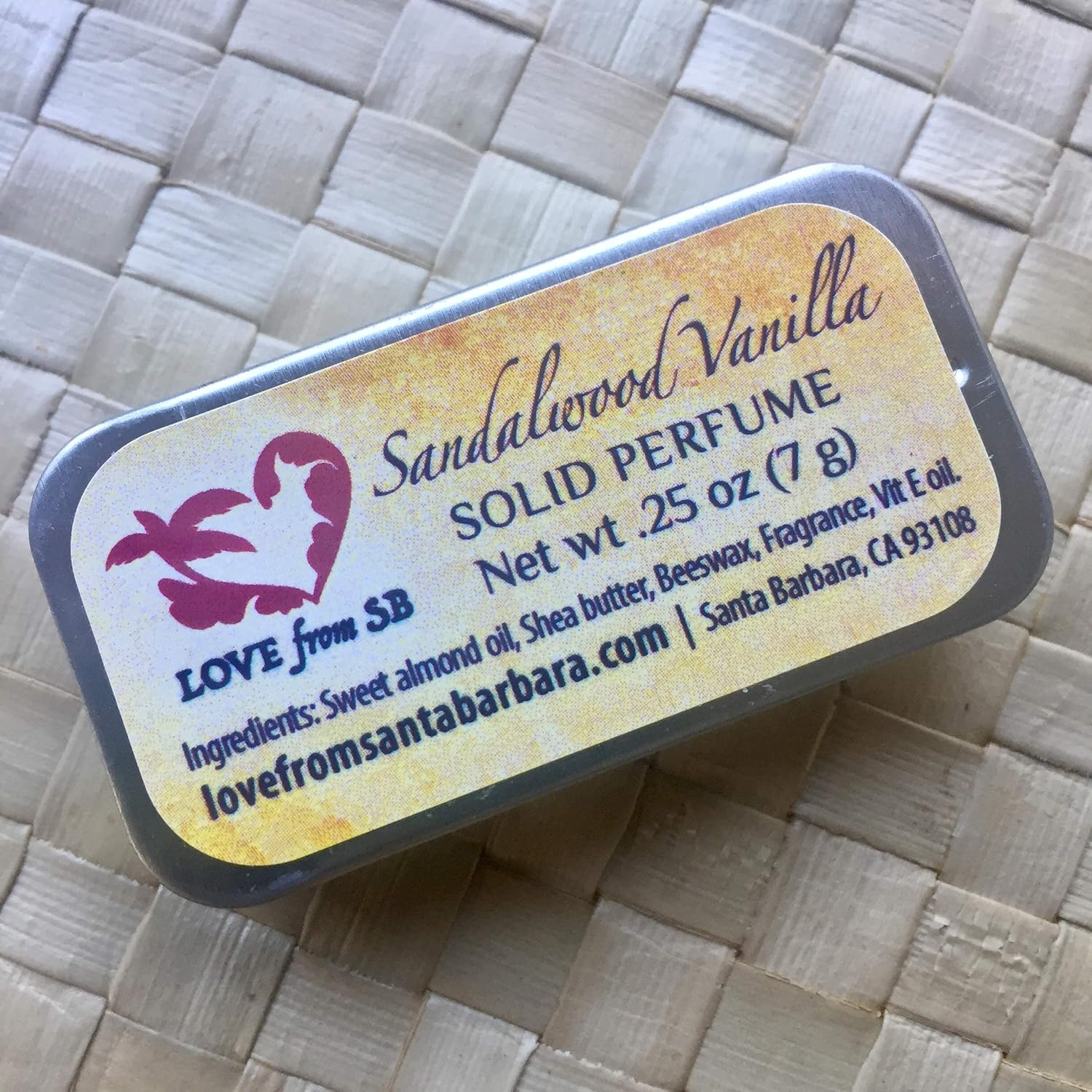 Compact Personal Sandalwood Vanilla Solid Perfume | Compact Personal Luxurious Artisan Spa Gift | Convenient, fits in your purse or travel bag | Sandalwood Perfume - Image 5
