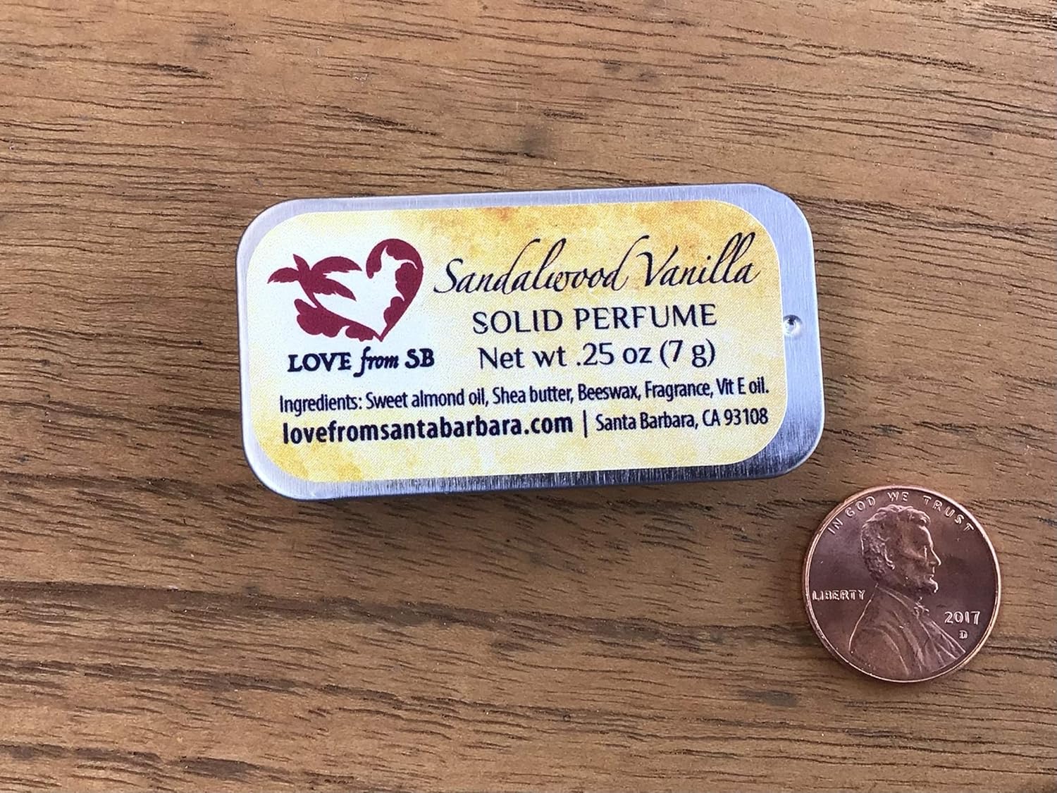 Compact Personal Sandalwood Vanilla Solid Perfume | Compact Personal Luxurious Artisan Spa Gift | Convenient, fits in your purse or travel bag | Sandalwood Perfume - Image 4