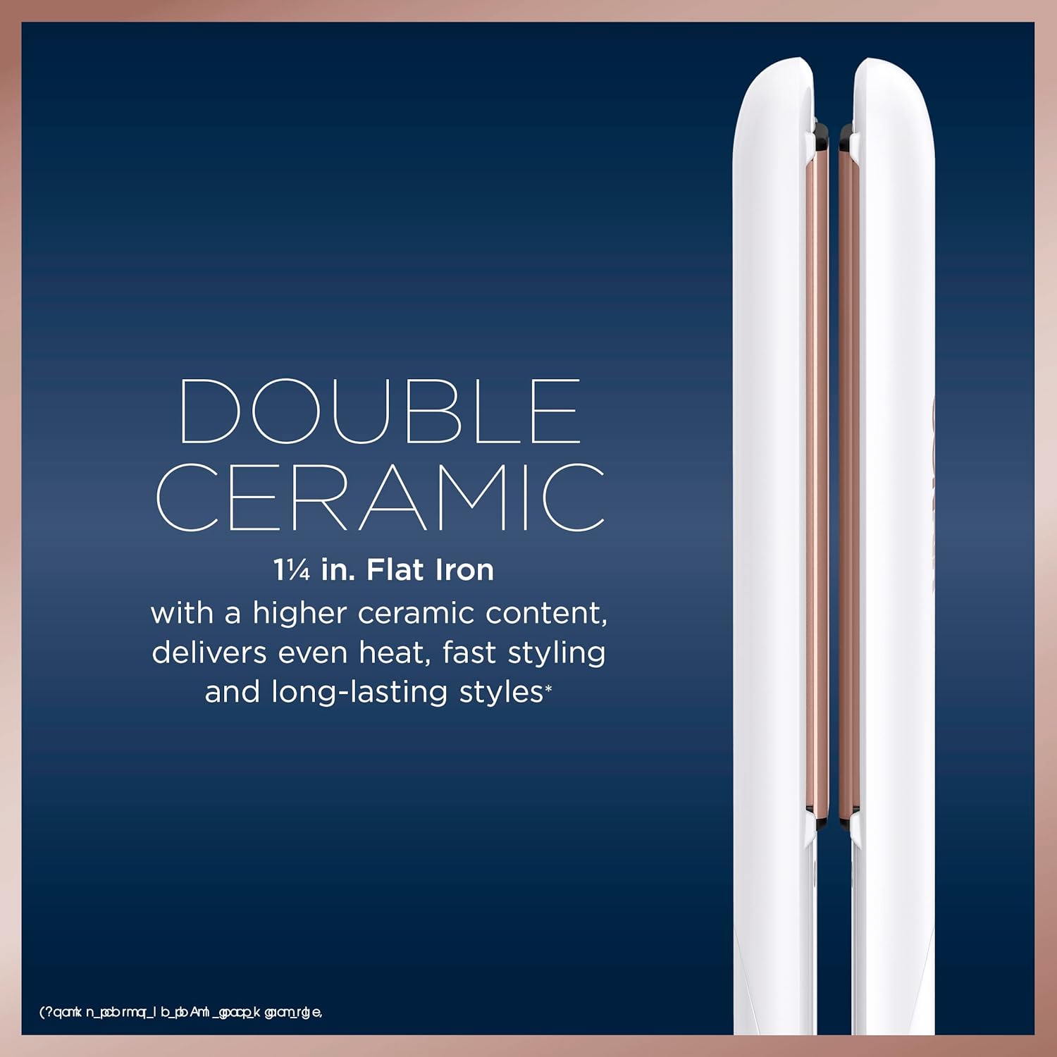 Conair Double Ceramic Flat Iron Hair Straightener 1 1/4-inch Plates - Image 2