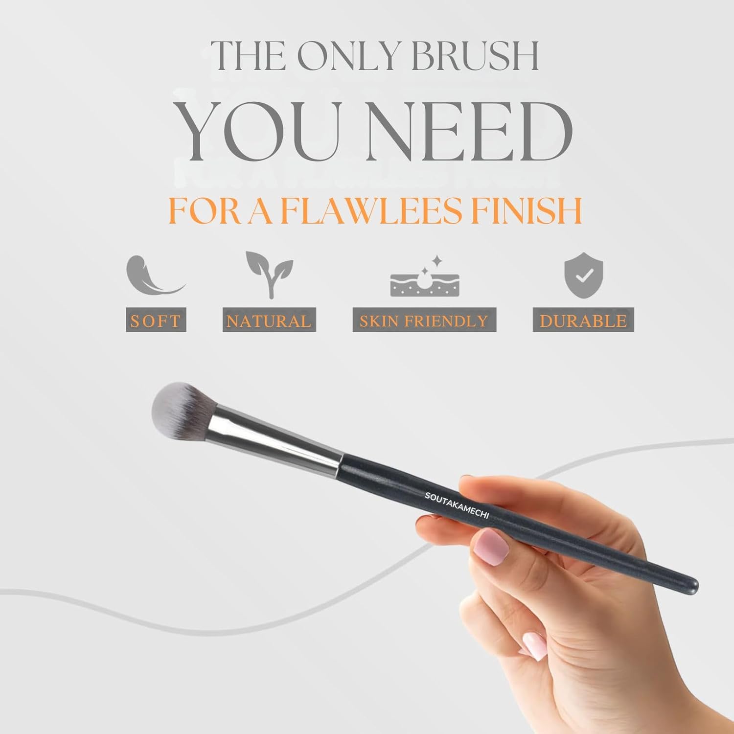 Concealer Brush – Kitten Paw Under-Eye Makeup Brush for Blending, Buffing & Setting – Works with Cream, Liquid & Powder – Covers Blemishes & Dark Circles – Soft Vegan Bristles - Image 7