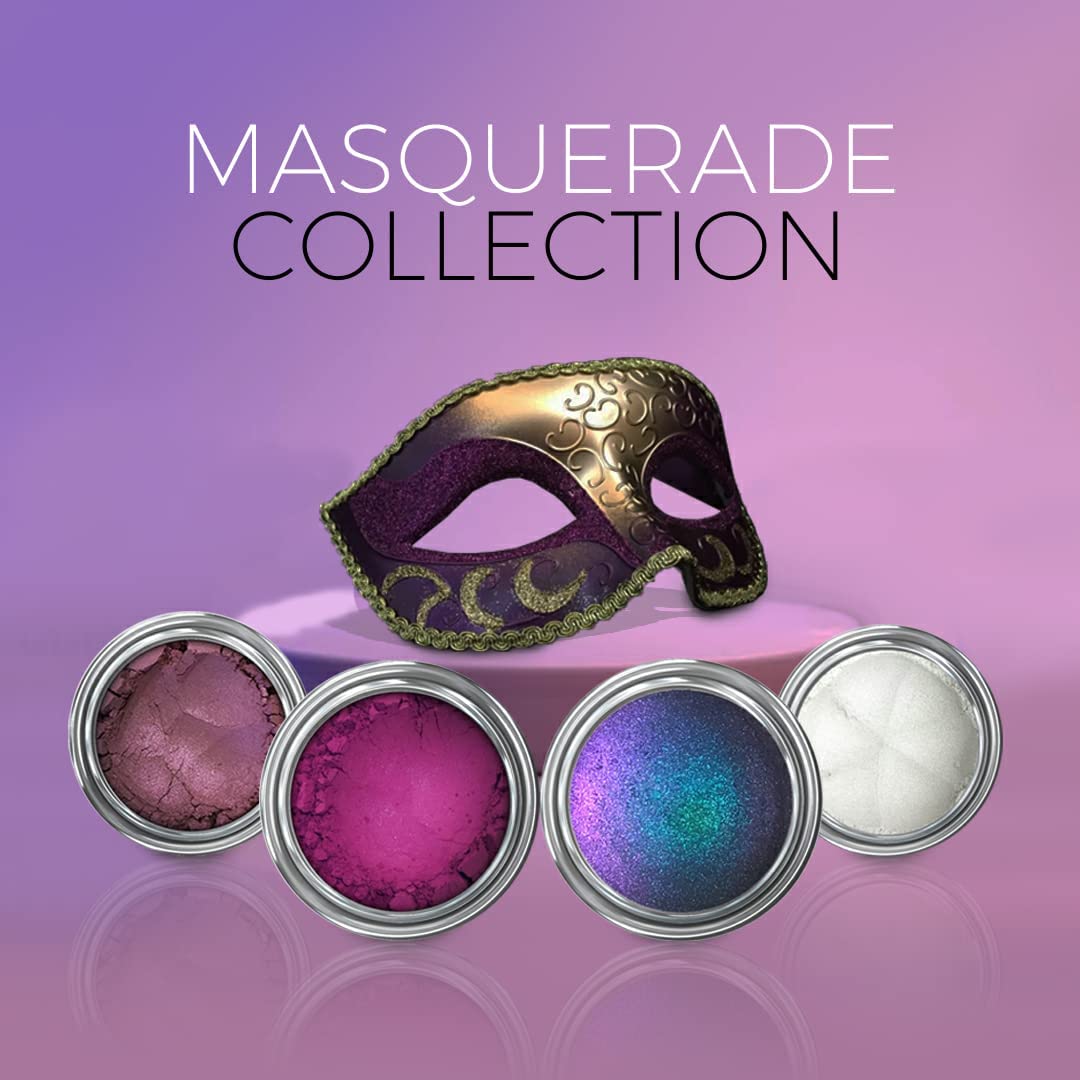 Concrete Minerals Variety Collection, Silky- Smooth and Highly Pigmented Cosmetics, 100% Vegan and Cruelty Free, Loose Mineral Eyeshadow Powder, Handmade in USA (Masquerade) - Image 5
