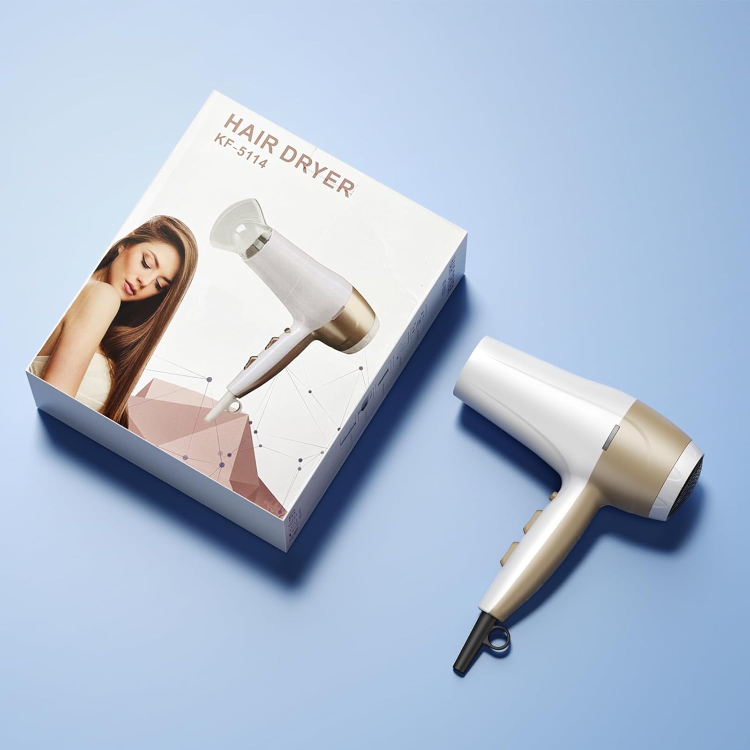 CONFU Hair Dryer,1875W Fast Drying Blow Dryer with Advanced Ionic Technology, More Shine and Less Frizz,Hair Dryers for Women with Concentrator Nozzle for Home Salon - Image 8